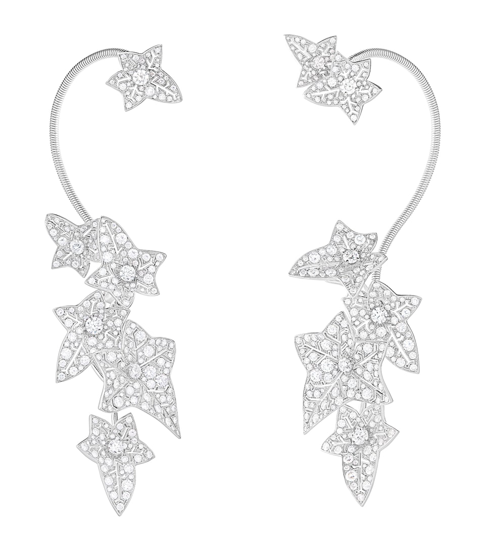 Boucheron White Gold and Diamond Lierre de Paris Multi-Wear Earrings White Gold