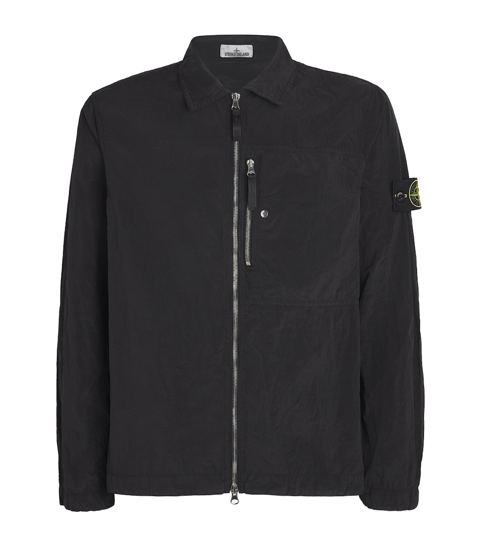 Nylon Compass Oversized Shirt Jacket
