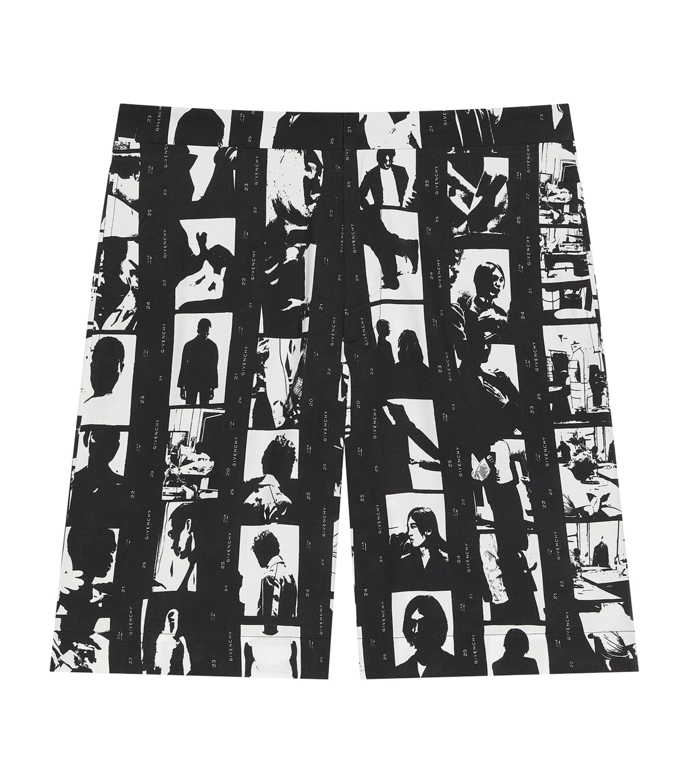 Givenchy Mens Printed Bermuda Shorts