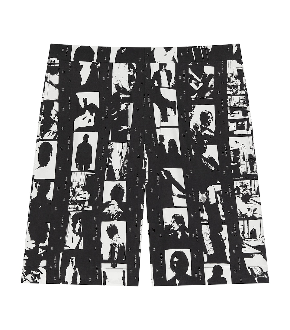 Givenchy Mens Printed Bermuda Shorts