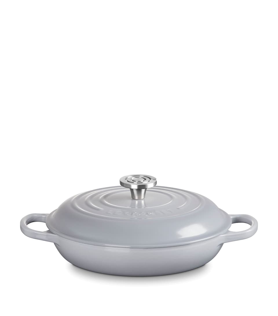 Le Creuset Cast Iron Shallow Casserole Dish (26cm) Blue
