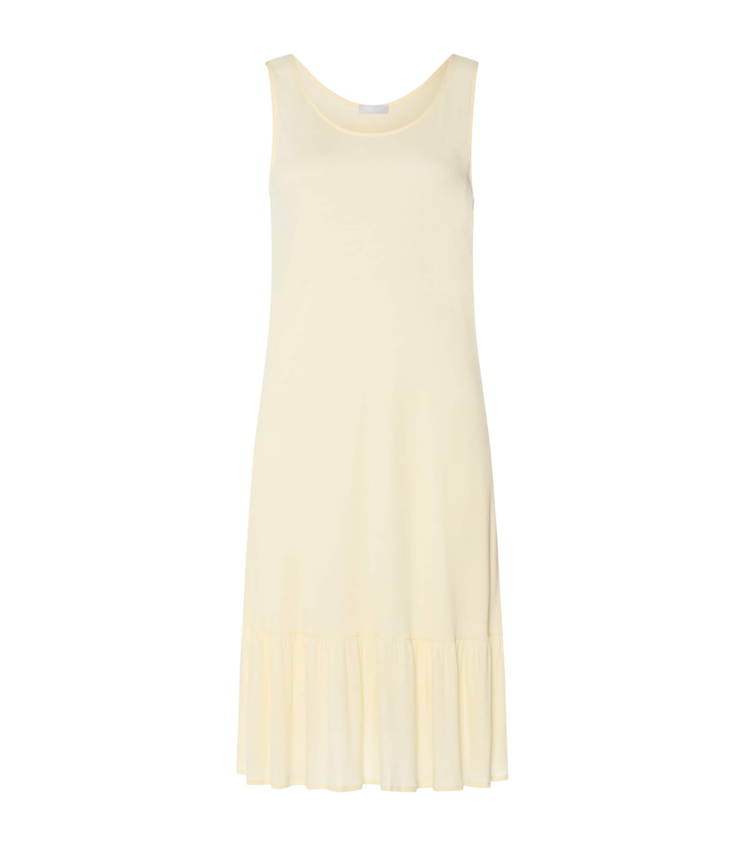 Hanro Womens Ruffle-Trim Isabella Nightdress Lemon Cake