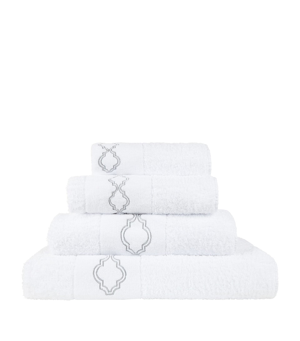 Abyss & Habidecor Chanti Hand Towel (55cm x 100cm) Silver