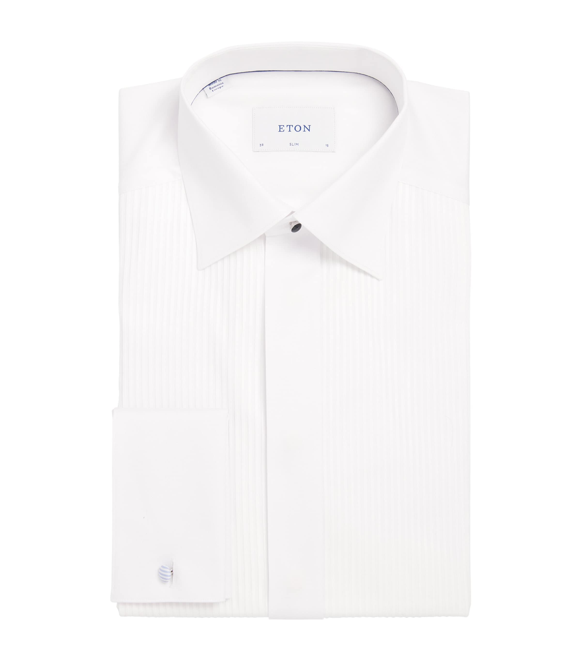 Plissé-Front Slim Fit Shirt