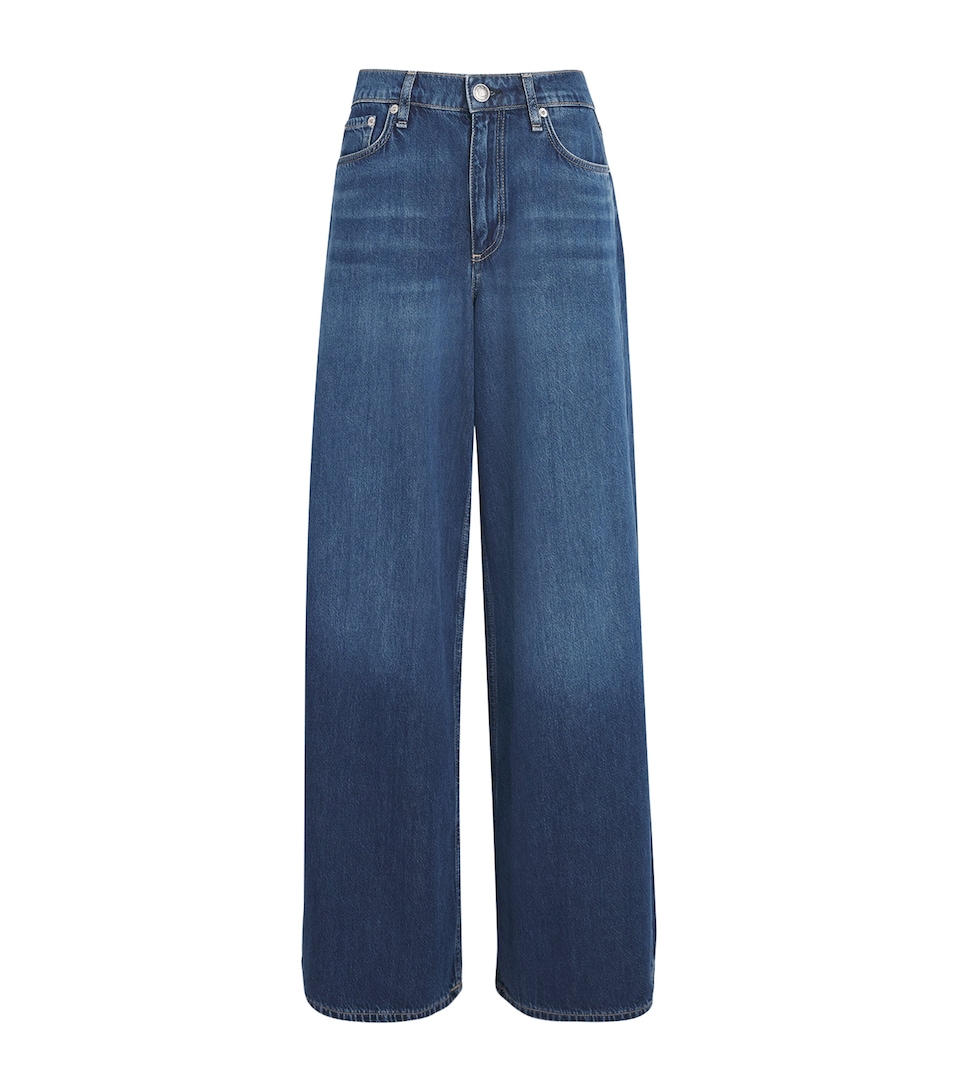 Rag & Bone Womens Sofie Wide-Leg Jeans Emerson