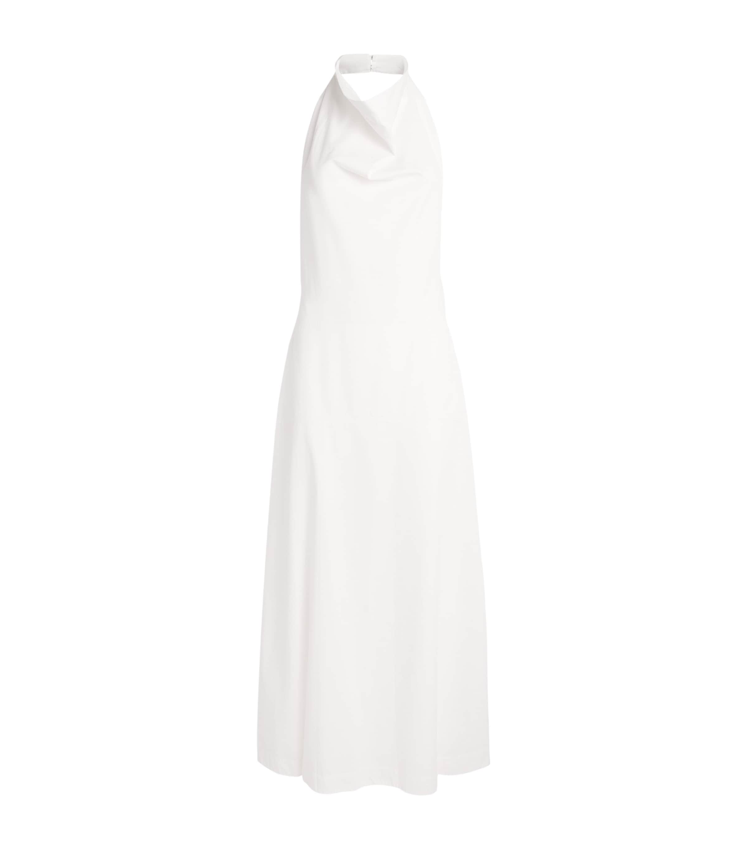 CAMILLA AND MARC Womens Halterneck Grace Maxi Dress Lwht White