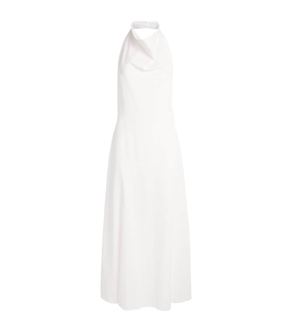 CAMILLA AND MARC Womens Halterneck Grace Maxi Dress Lwht White