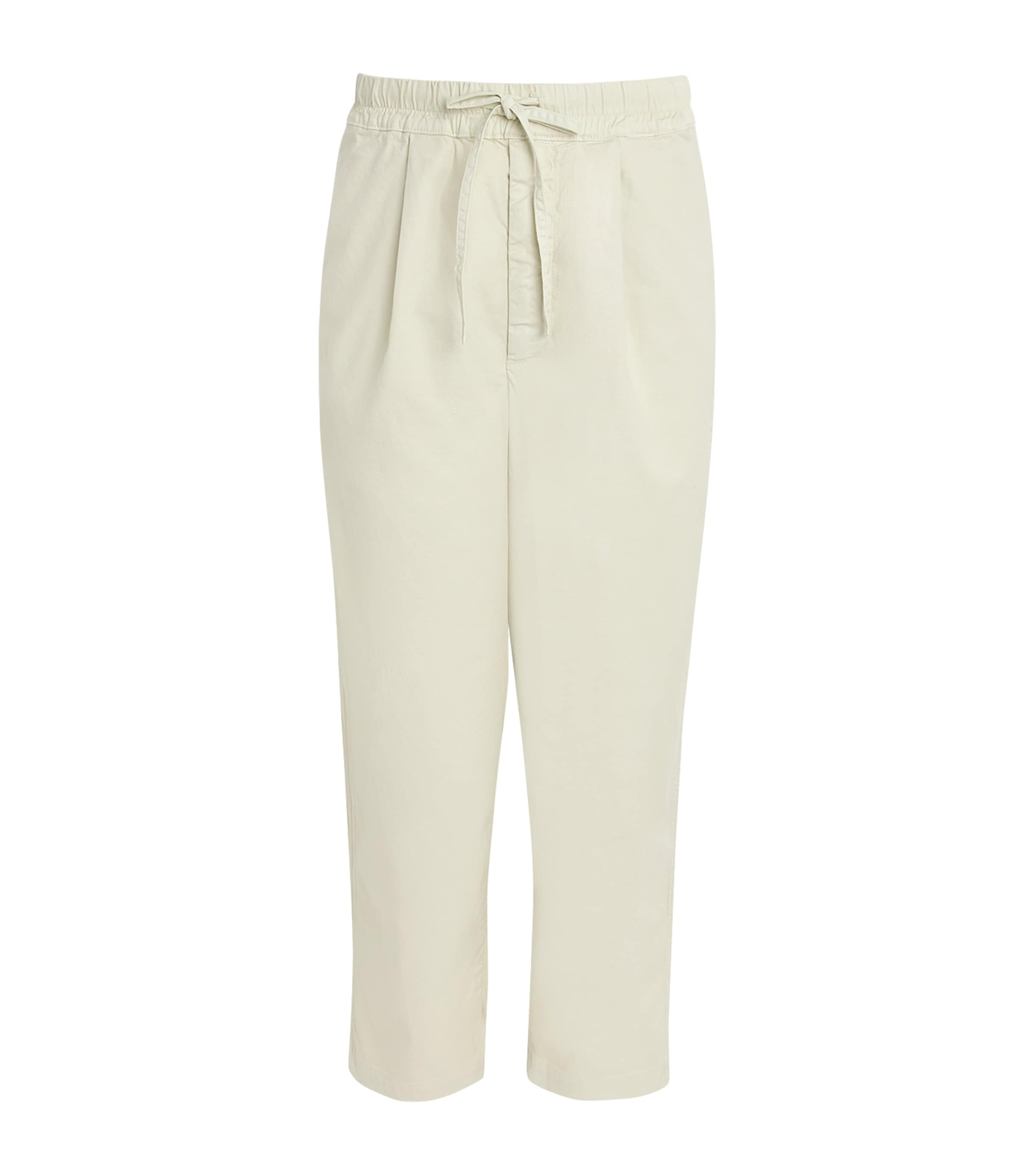 Officine Generale Mens Cotton-Blend Drawstring Peterson Trousers Moon