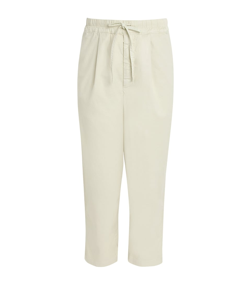 Officine Generale Mens Cotton-Blend Drawstring Peterson Trousers Moon