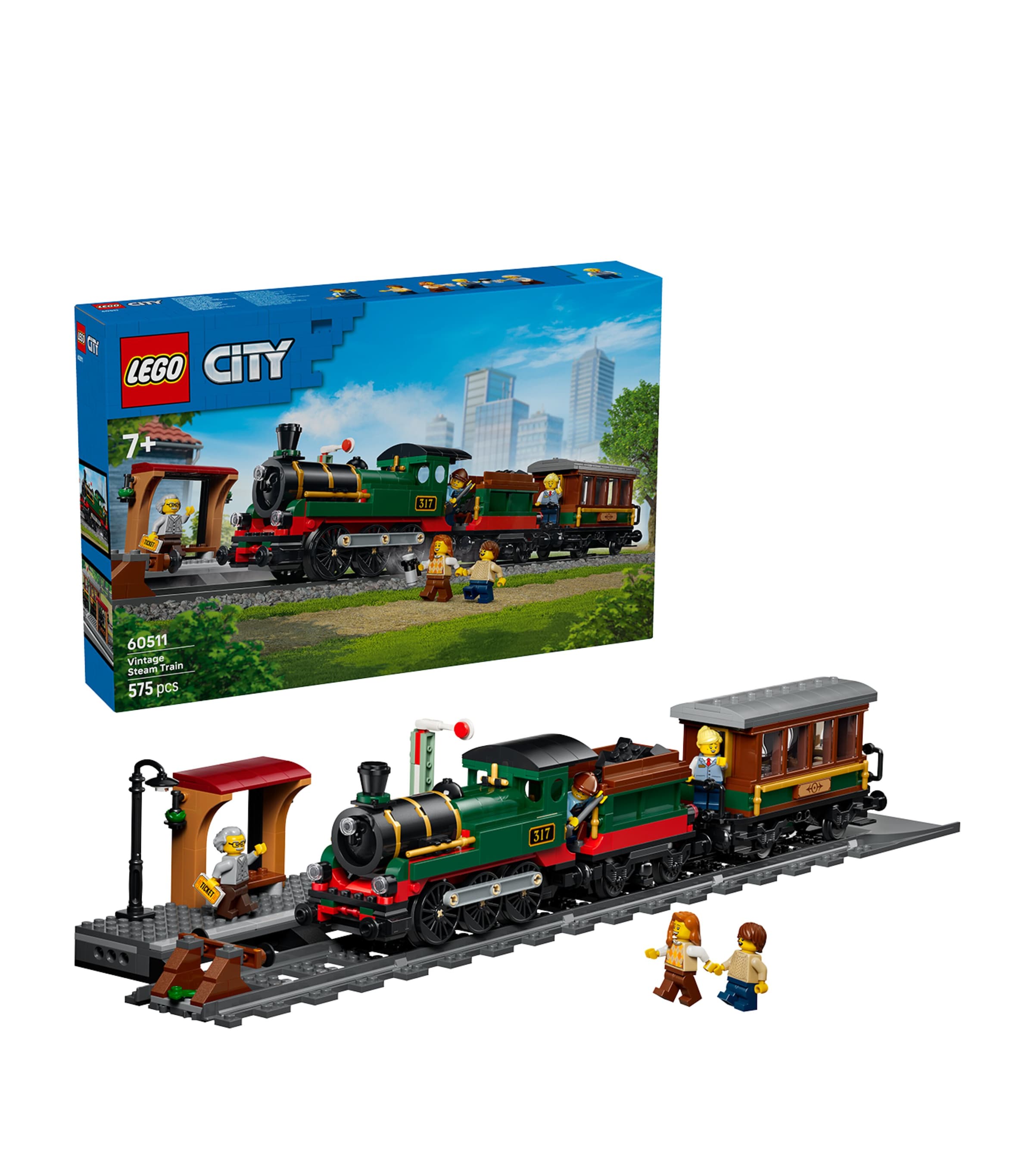 Lego LEGO City Vintage Steam Train Toy Building Set 60511