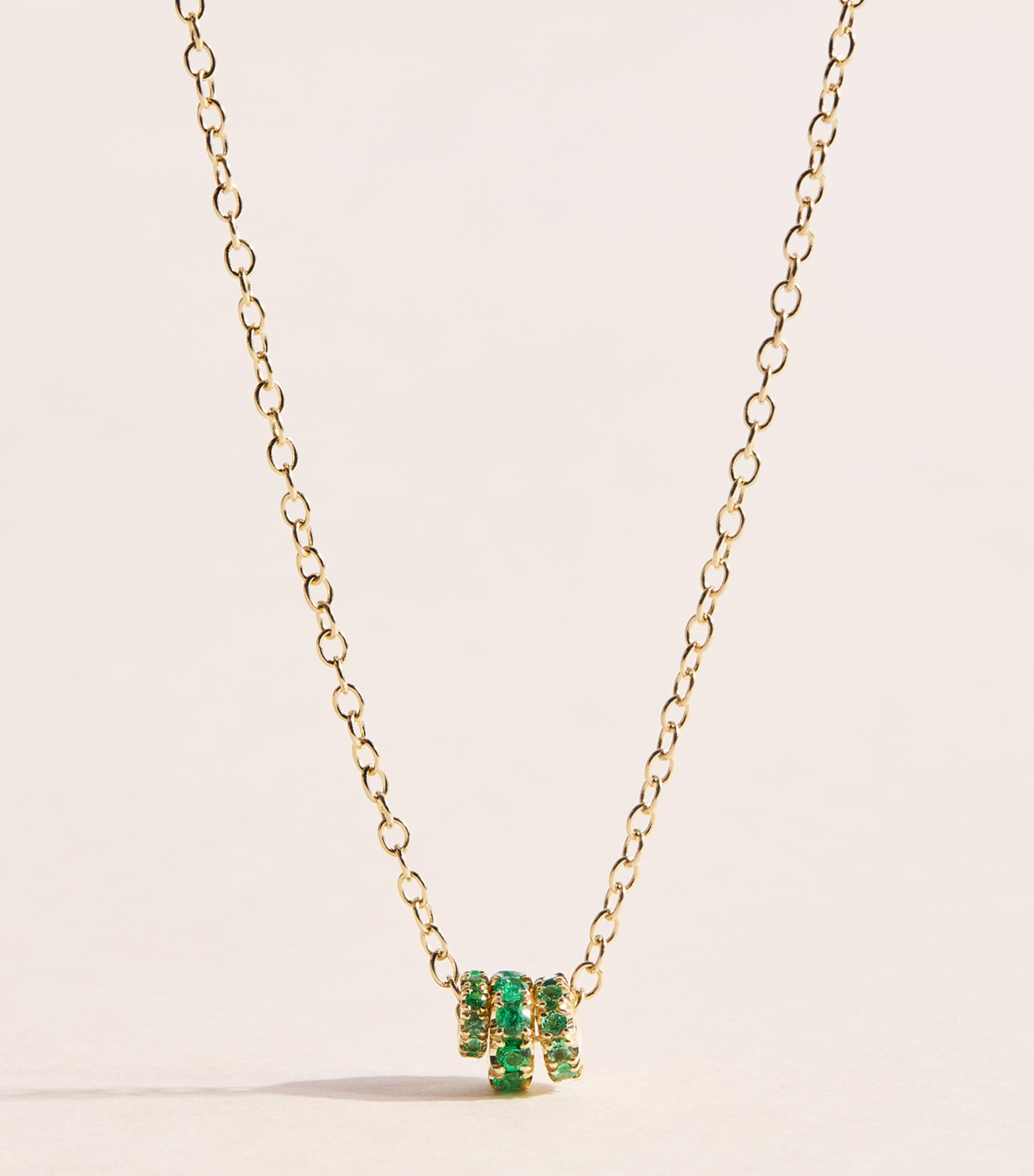 Spinelli Kilcollin Yellow Gold and Emerald Vesta Necklace Yellow Gold