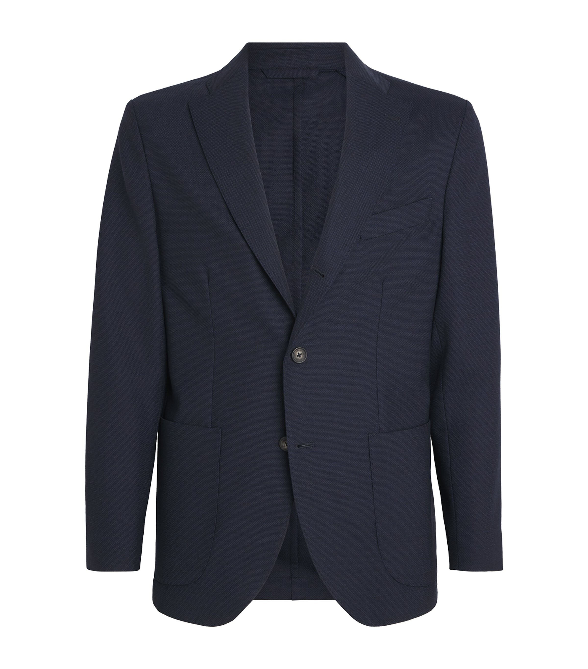 Wool-Blend Tech Blazer