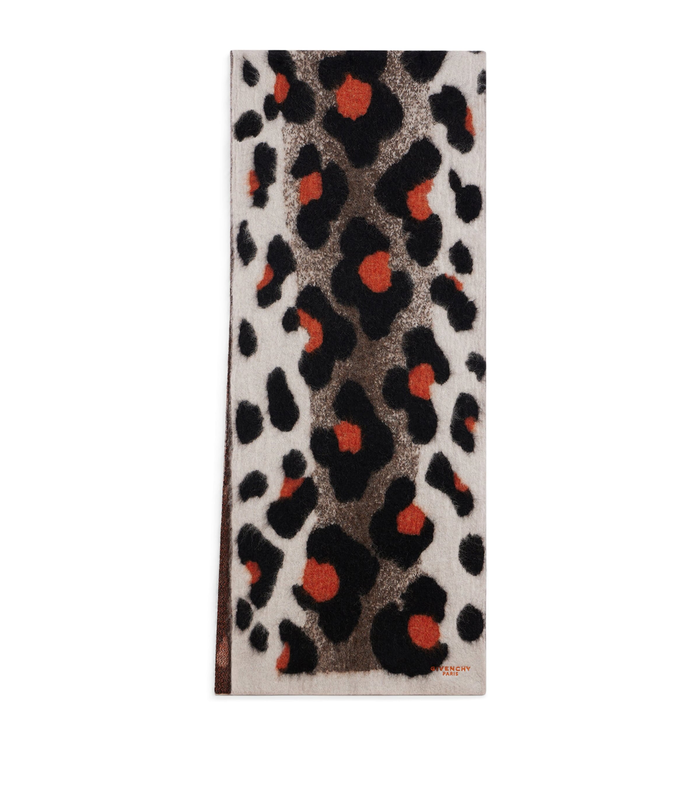 Givenchy Alpaca-Blend Leopard Print Scarf