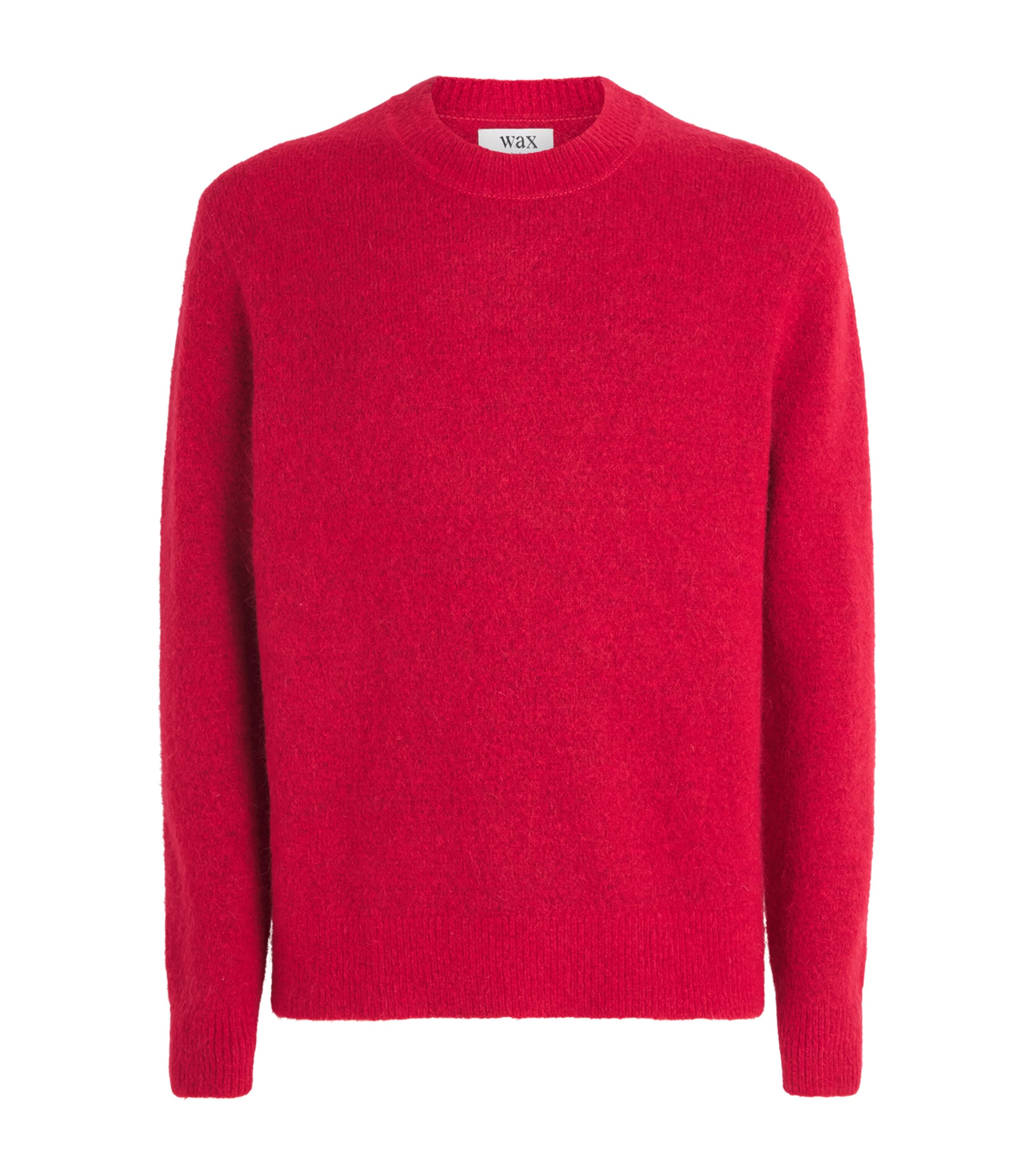 Wax London Mens Wool-Blend Wilde Sweater Red