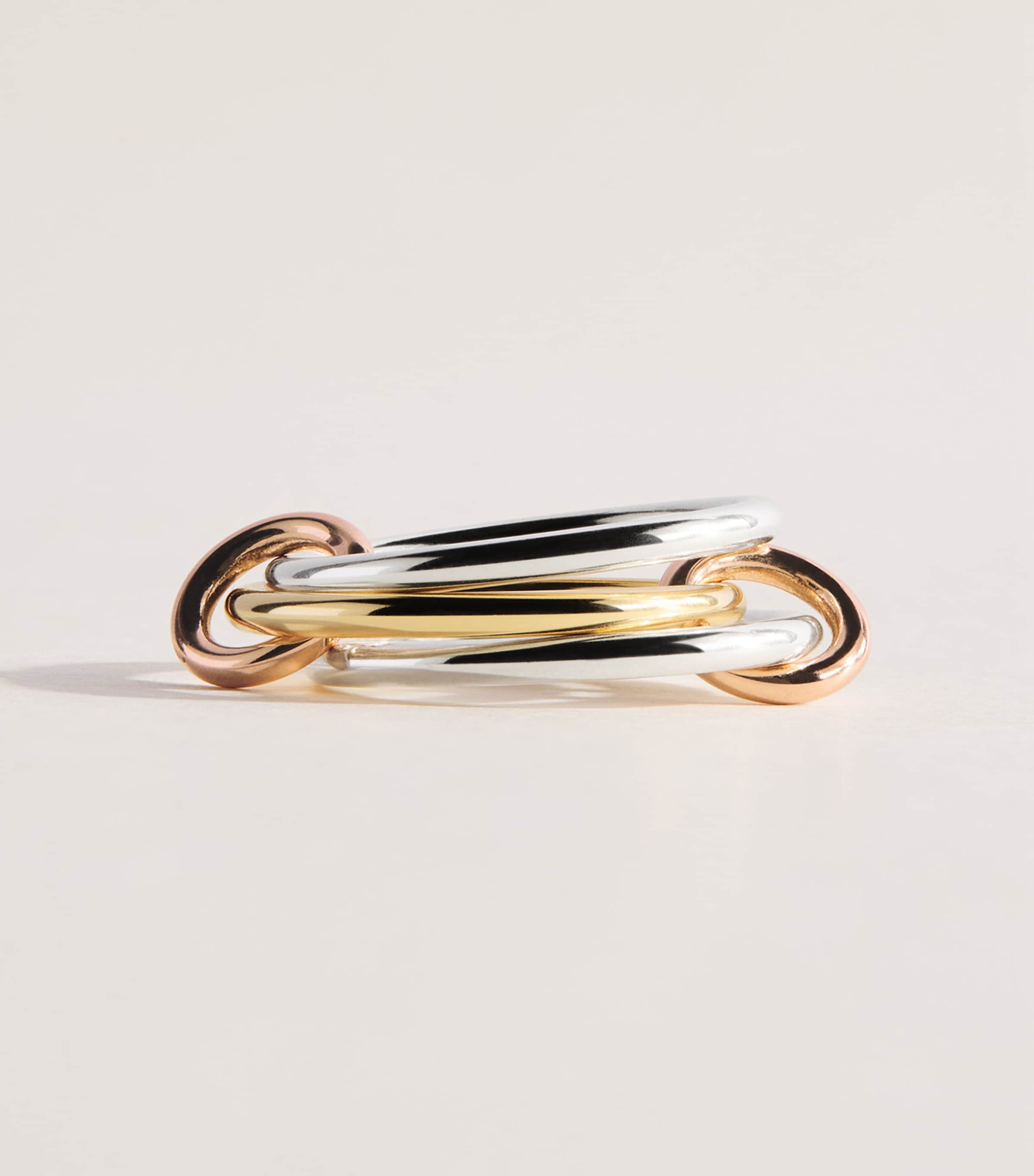Spinelli Kilcollin Sterling Silver and Mixed Gold Solarium Ring Silver