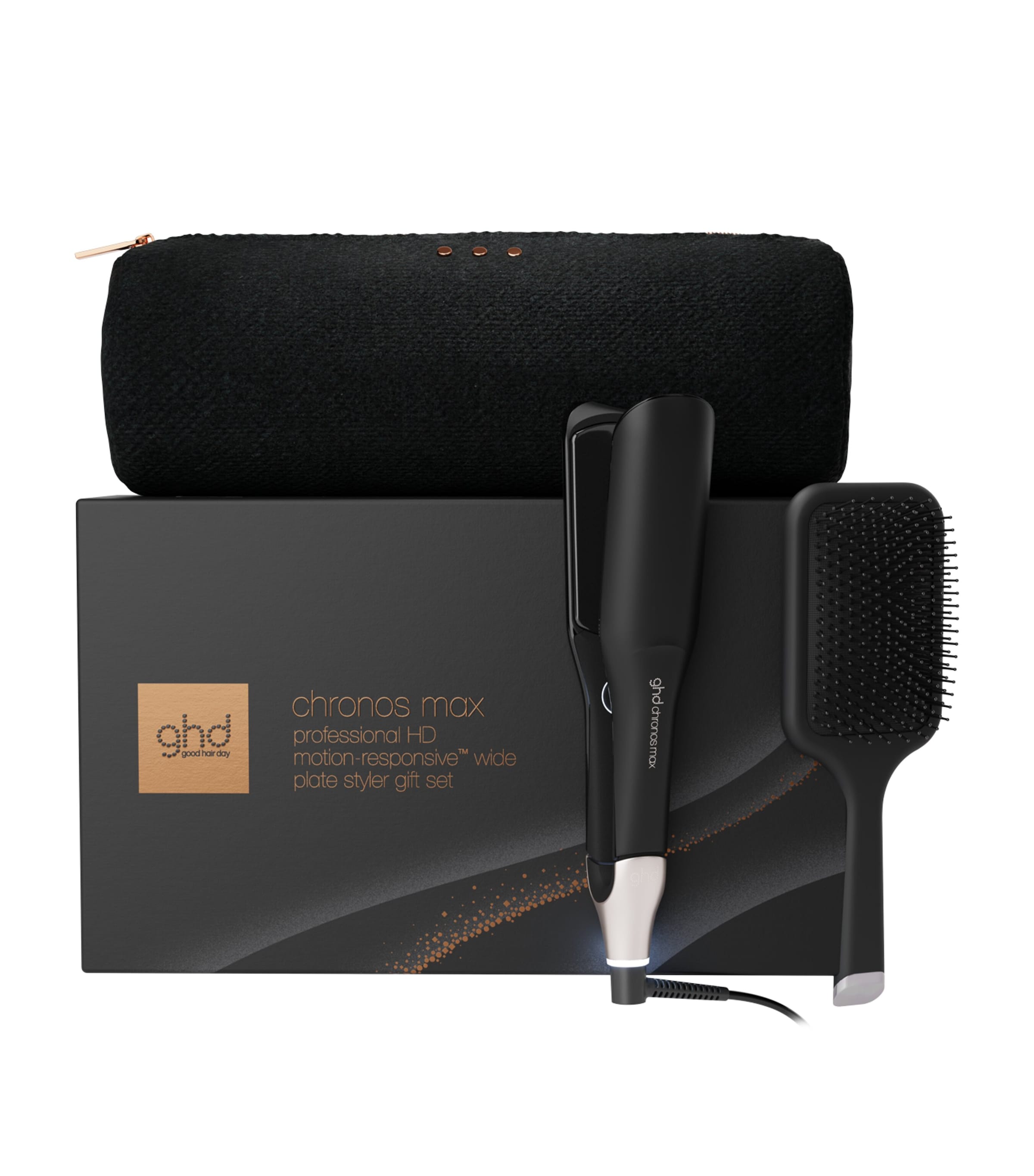 ghd Chronos Max Wide Plate Hair Straightener Gift Set
