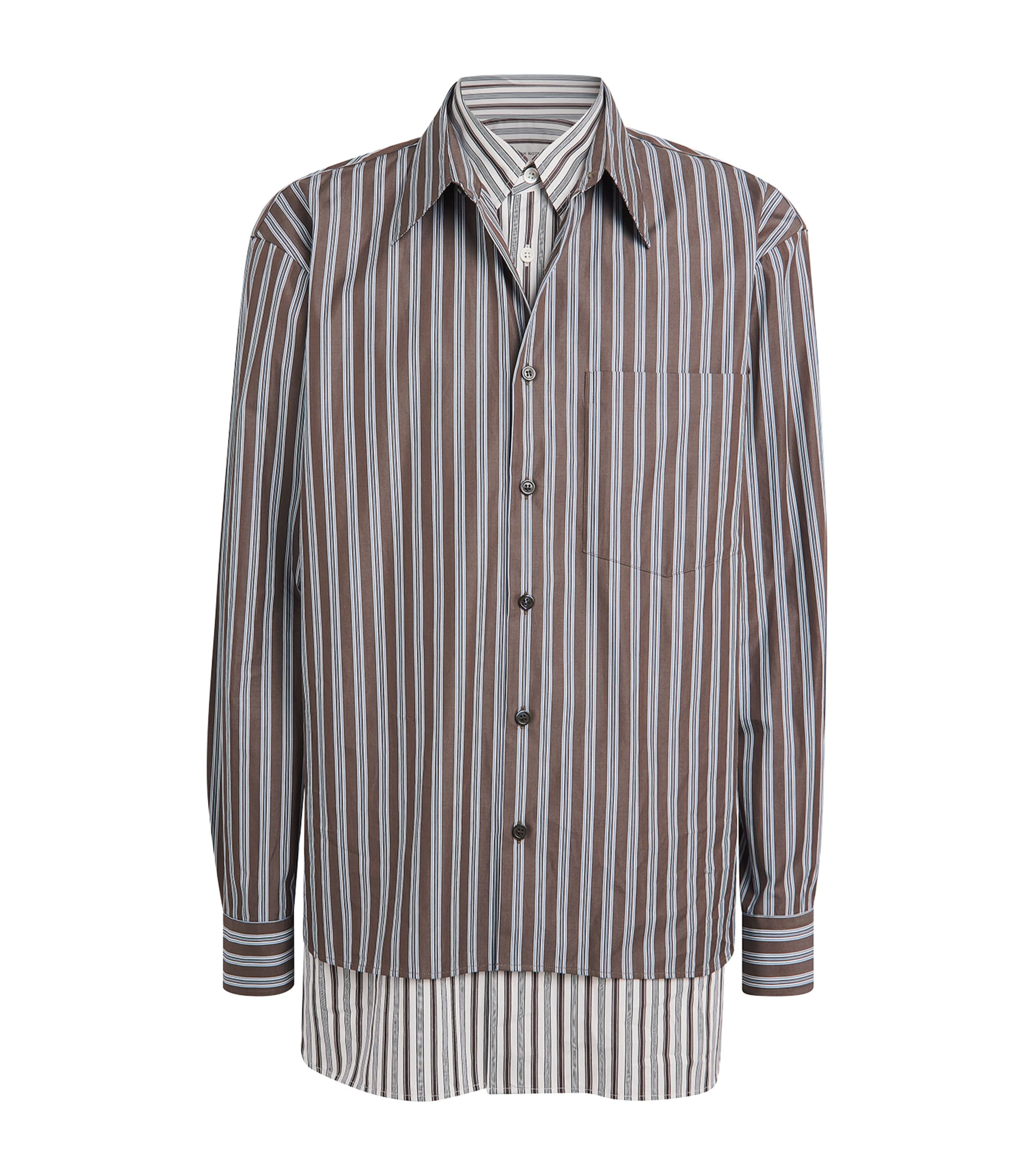 DRIES VAN NOTEN Mens Layered Checked Shirt
