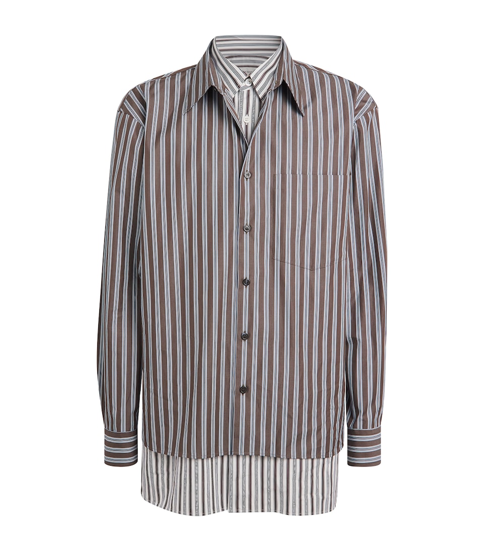 DRIES VAN NOTEN Mens Layered Checked Shirt