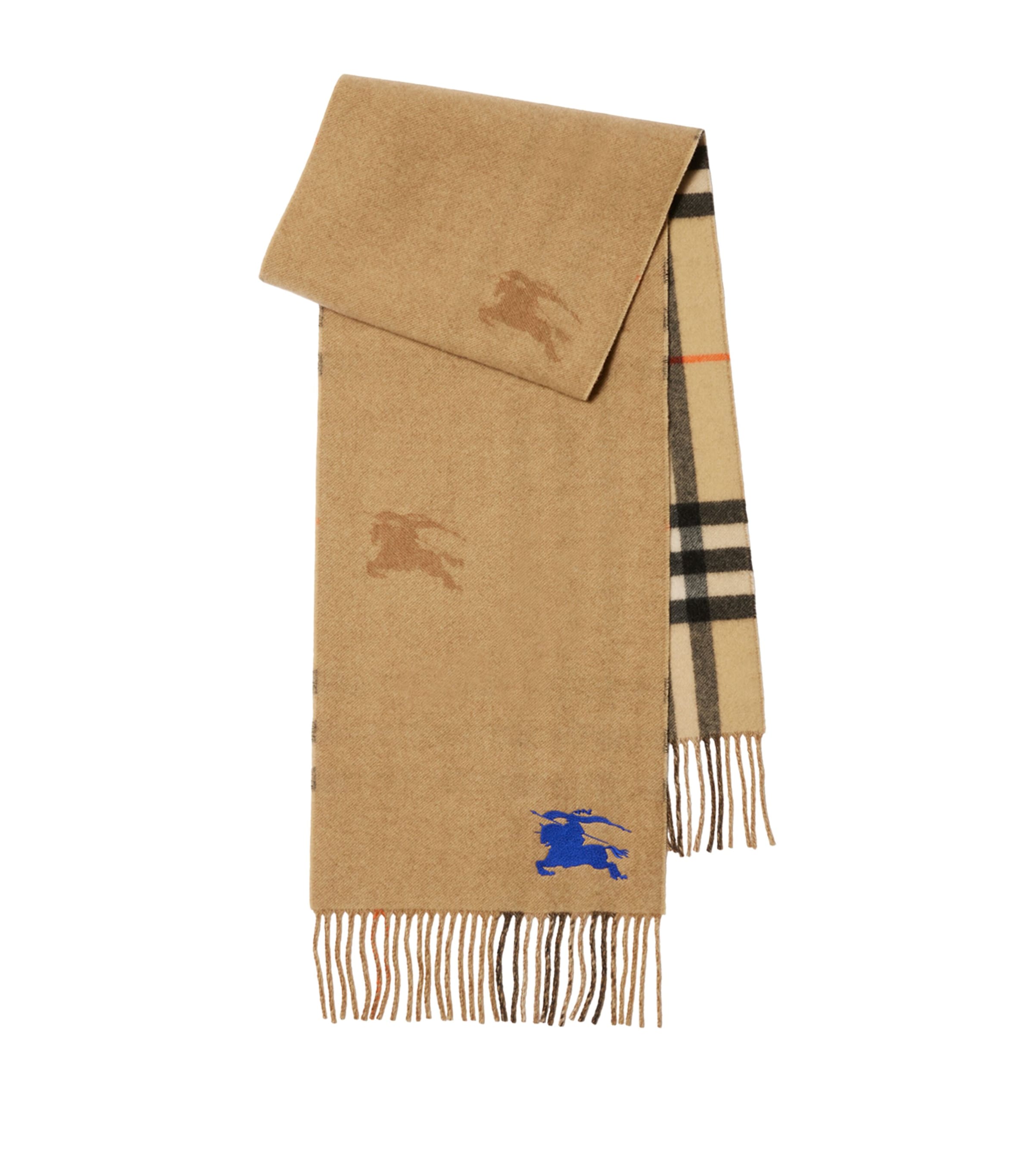 Cashmere Reversible Check EKD Scarf