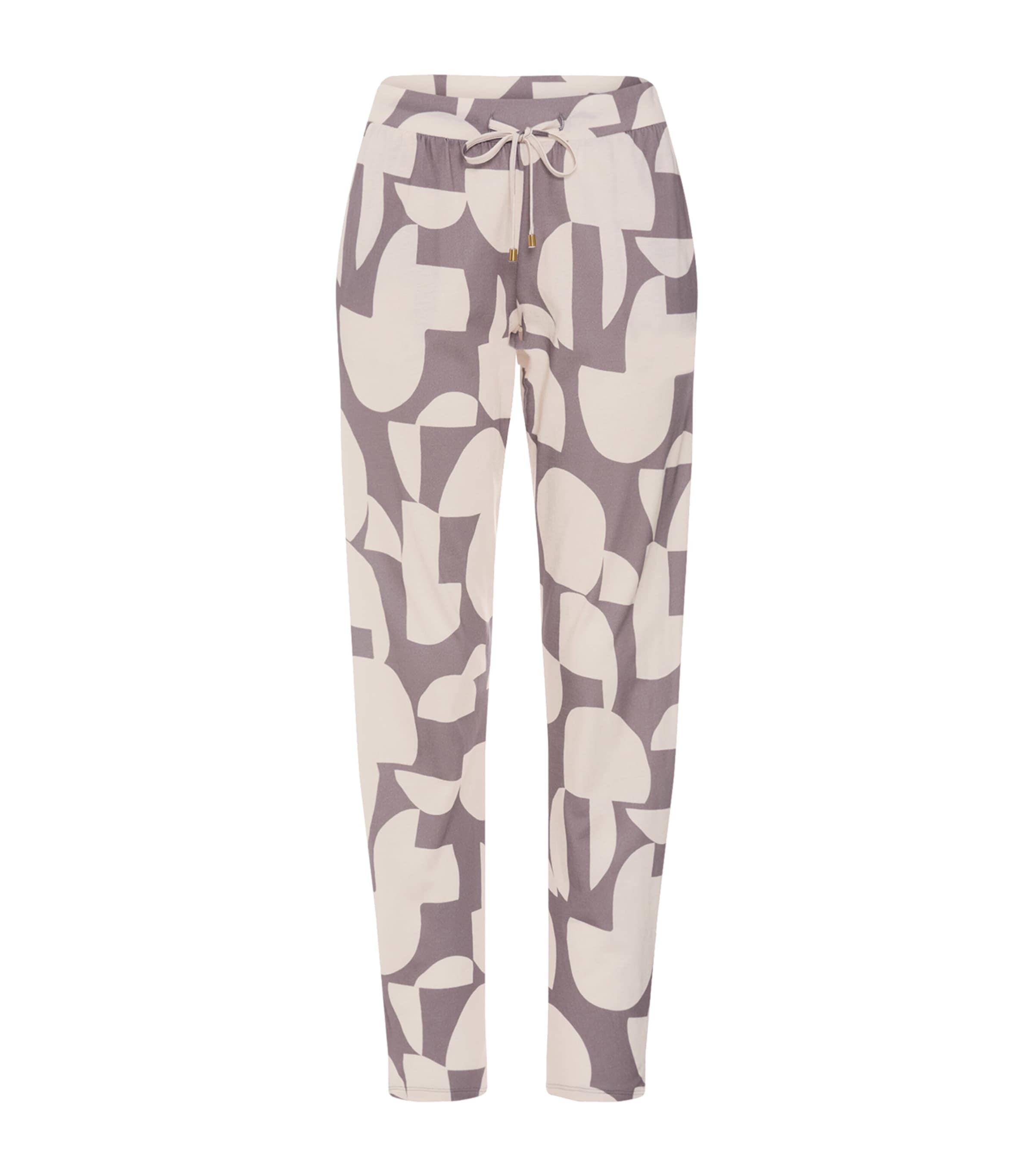 Hanro Womens Cotton-Modal Sleep & Lounge Pyjama Trousers Divided Circles
