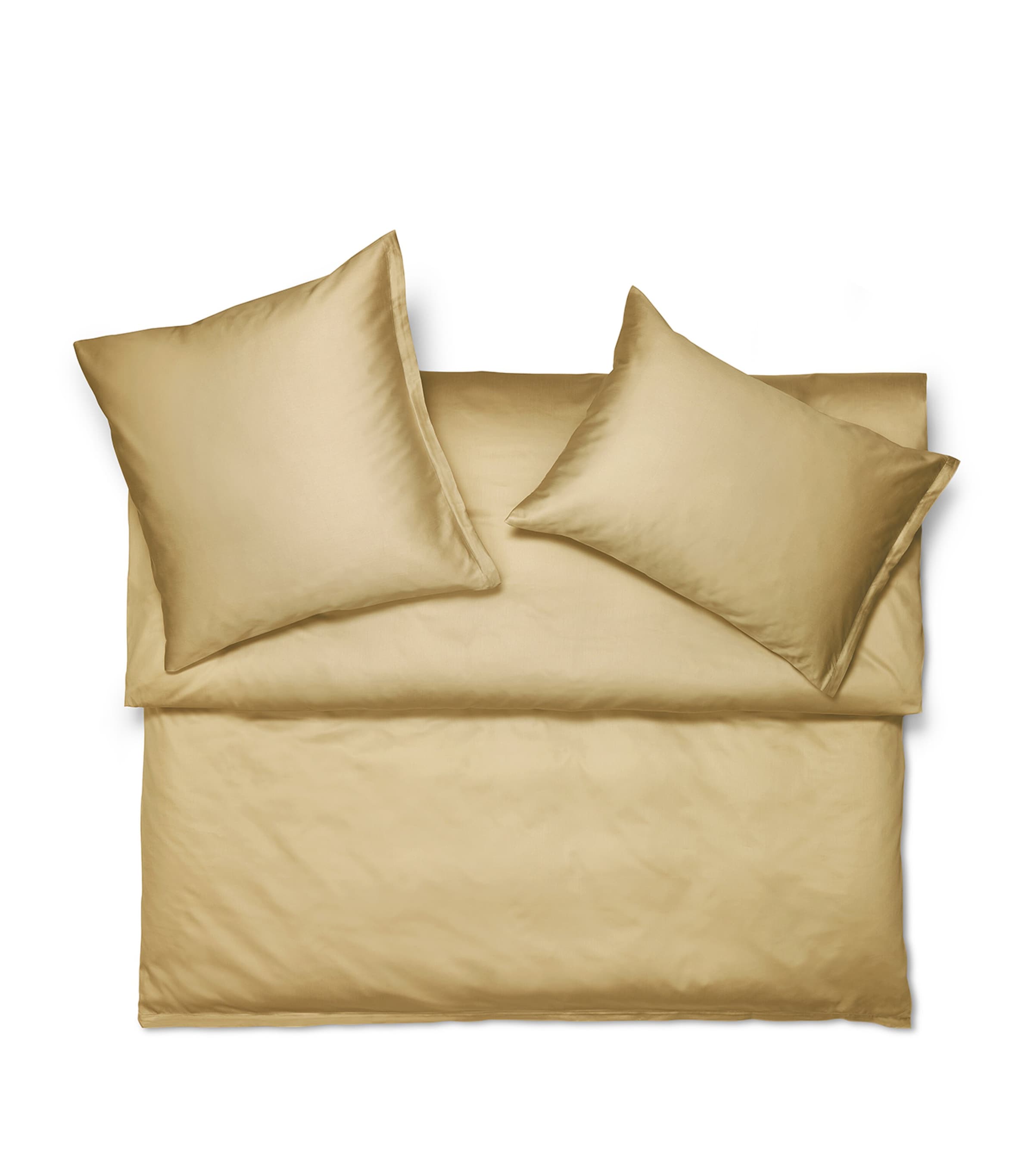 Schlossberg Cotton Sateen Noblesse Uni King Fitted Sheet (180cm x 200cm) Savanne