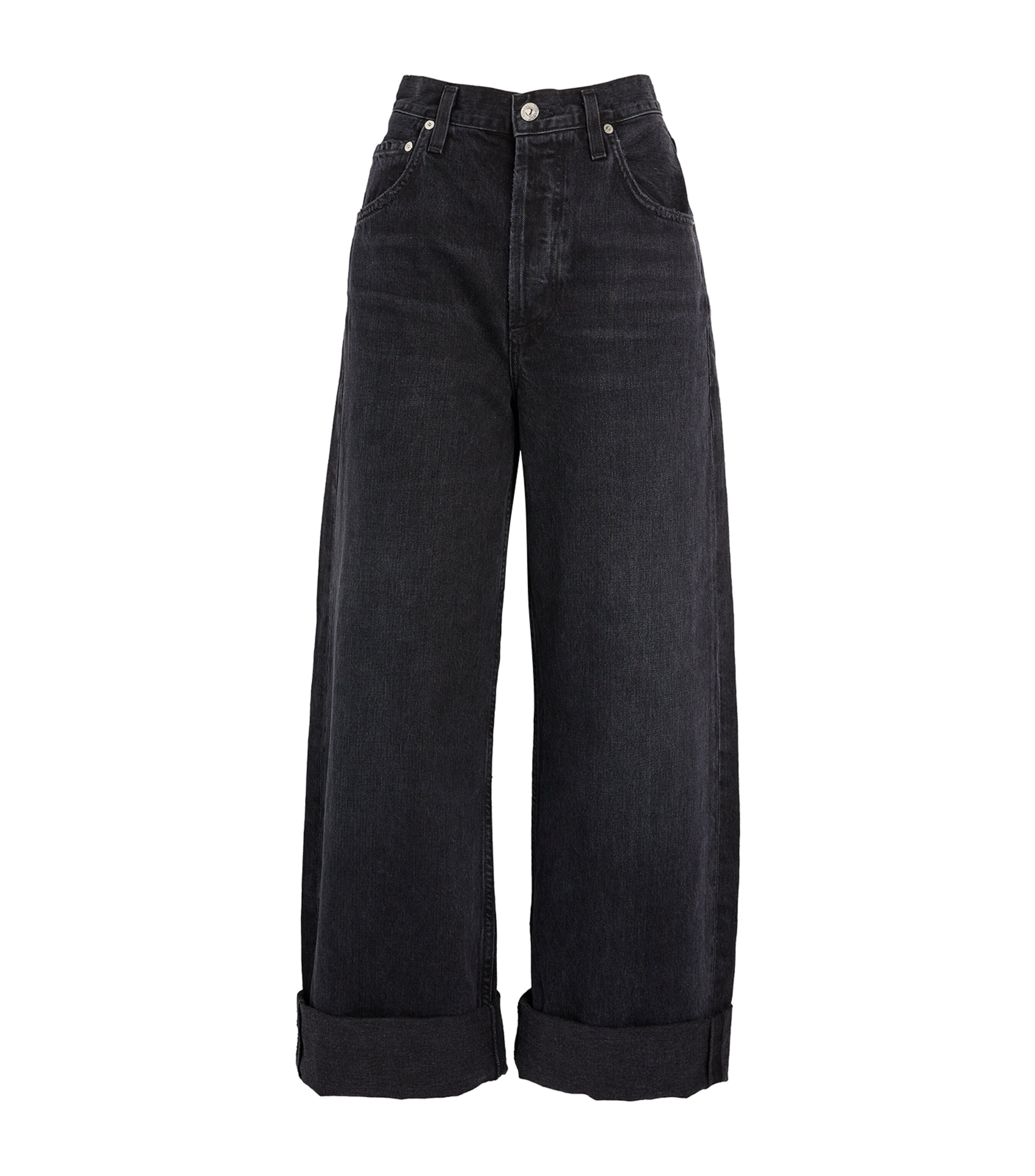 Citizens of Humanity Womens Ayla Mid-Rise Wide-Leg Jeans Voila