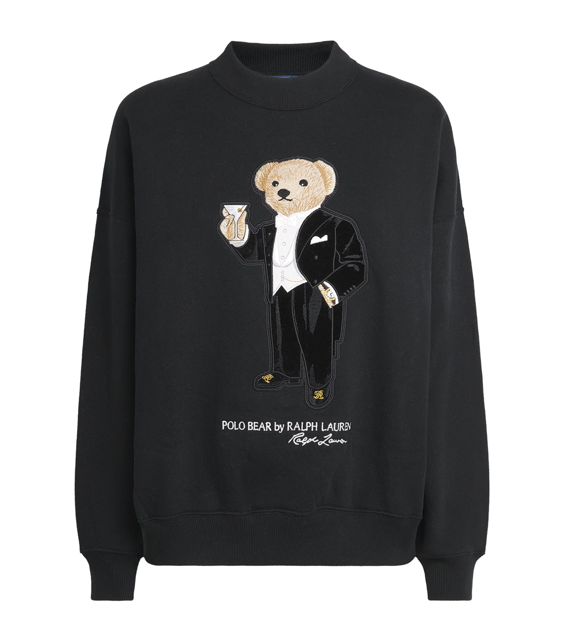 Polo Ralph Lauren Womens Polo Bear Sweatshirt Polo Black