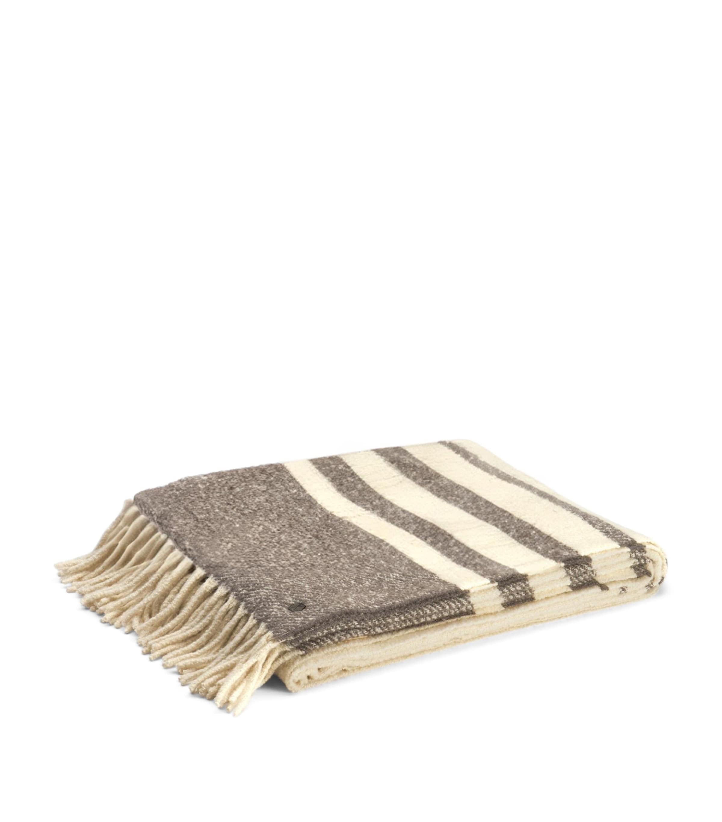 Weich Alpaca Wool-Silk Plaid Mullida Blanket (220cm x 150cm) Multu