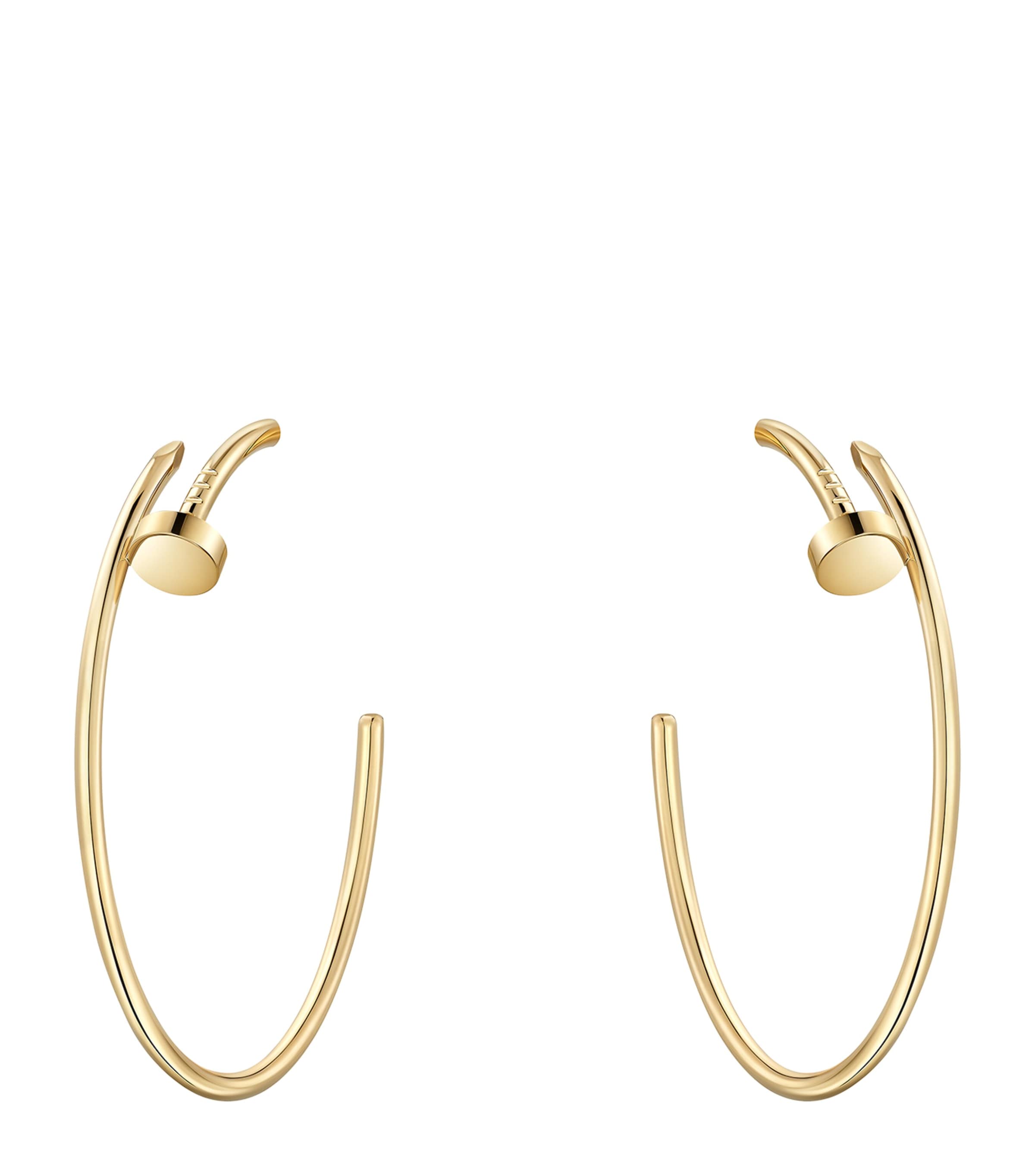 Cartier Yellow Gold Juste un Clou Hoop Earrings Yellow Gold