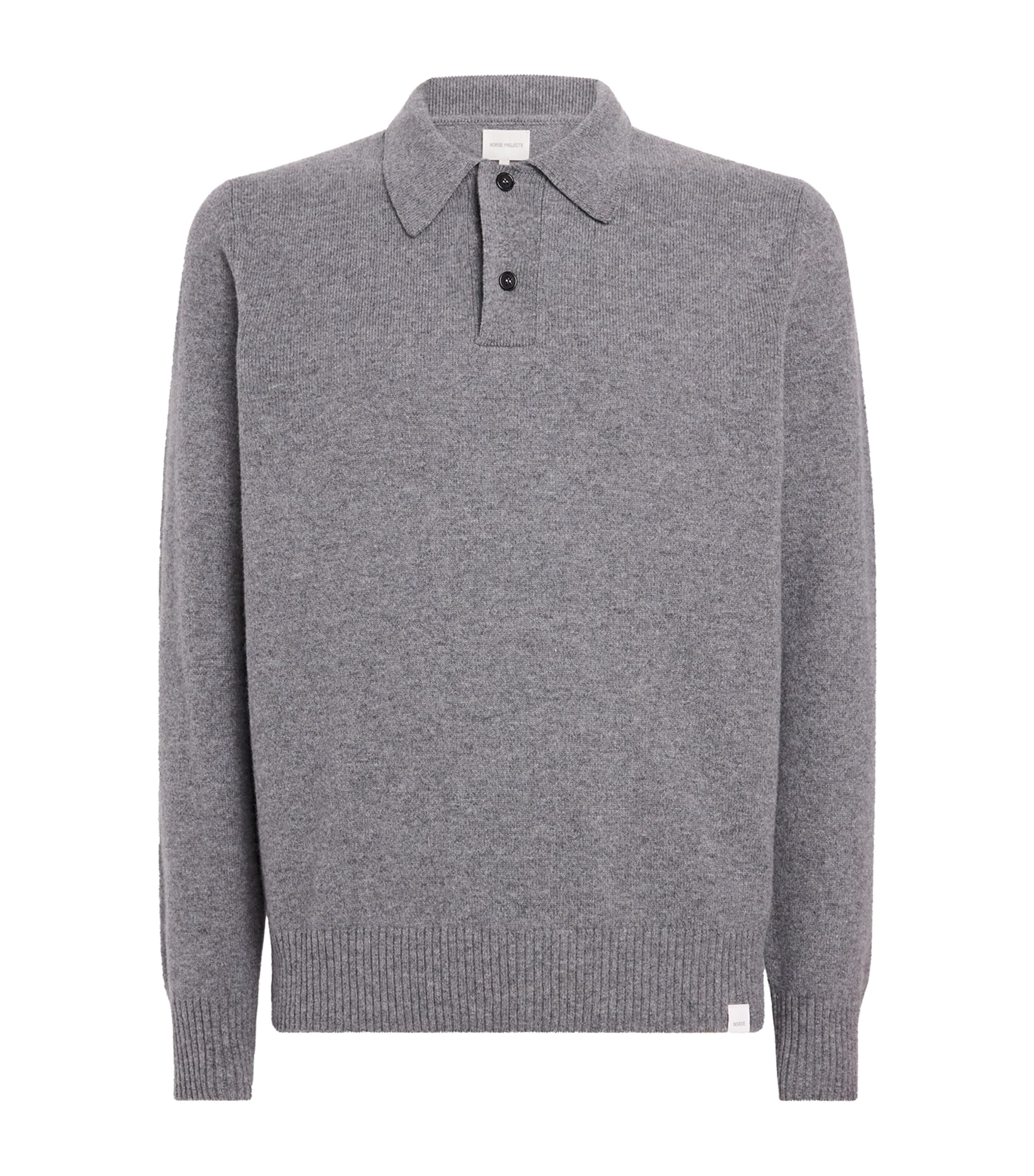 Merino Lambswool Polo Sweater