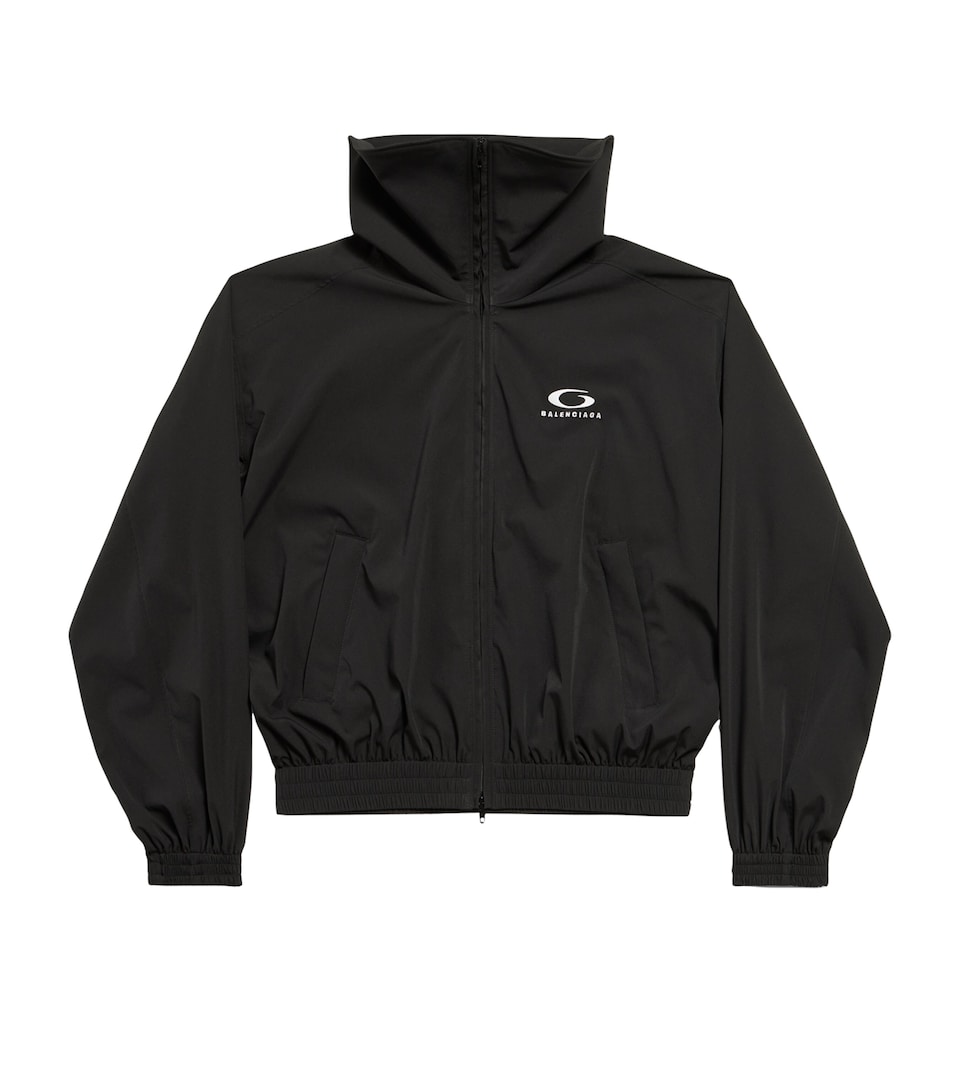 Balenciaga Womens Oversized Logo Track Jacket