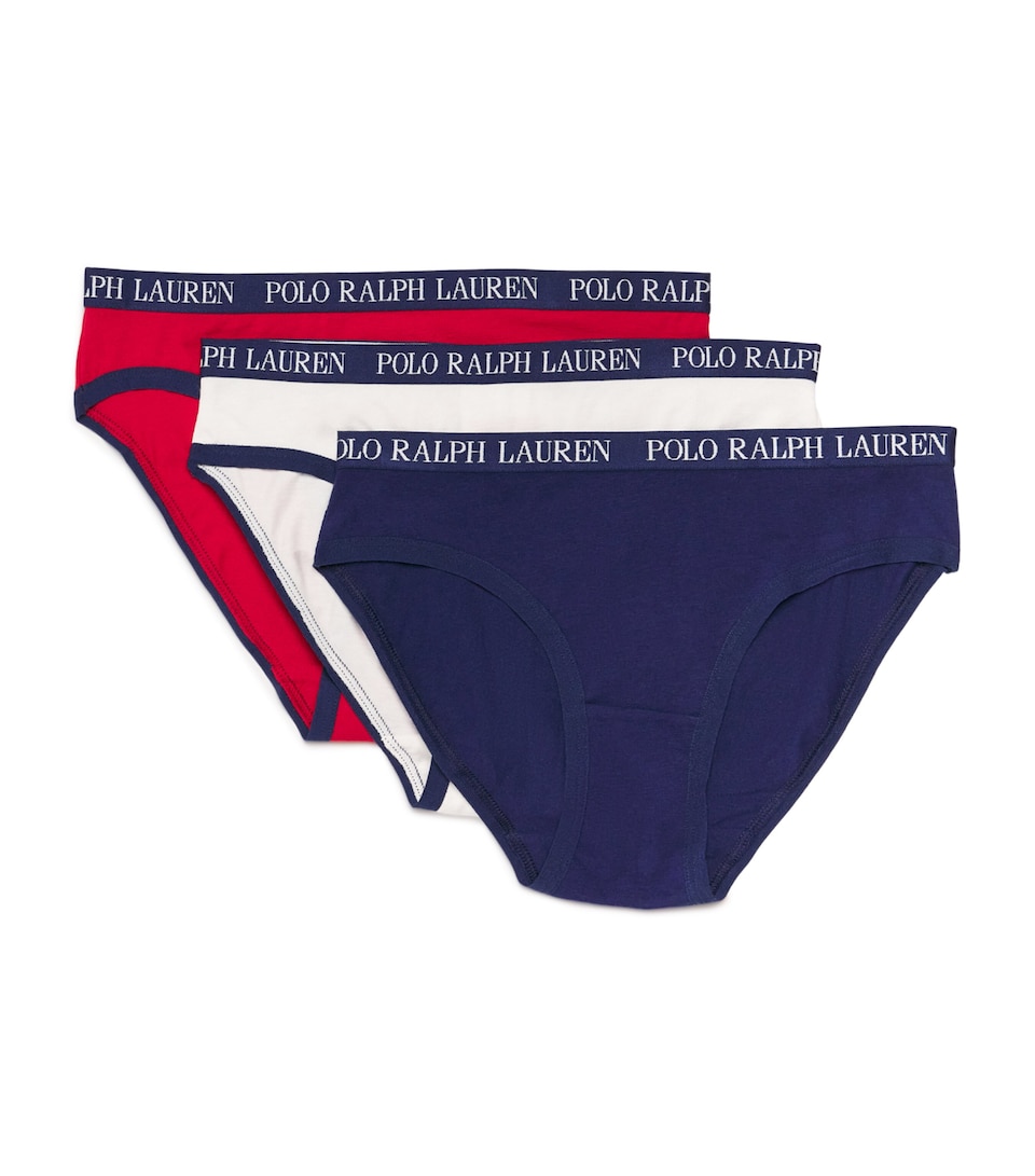 Ralph Lauren Kids Set of 3 Briefs (6-14 Years) Newport Navy