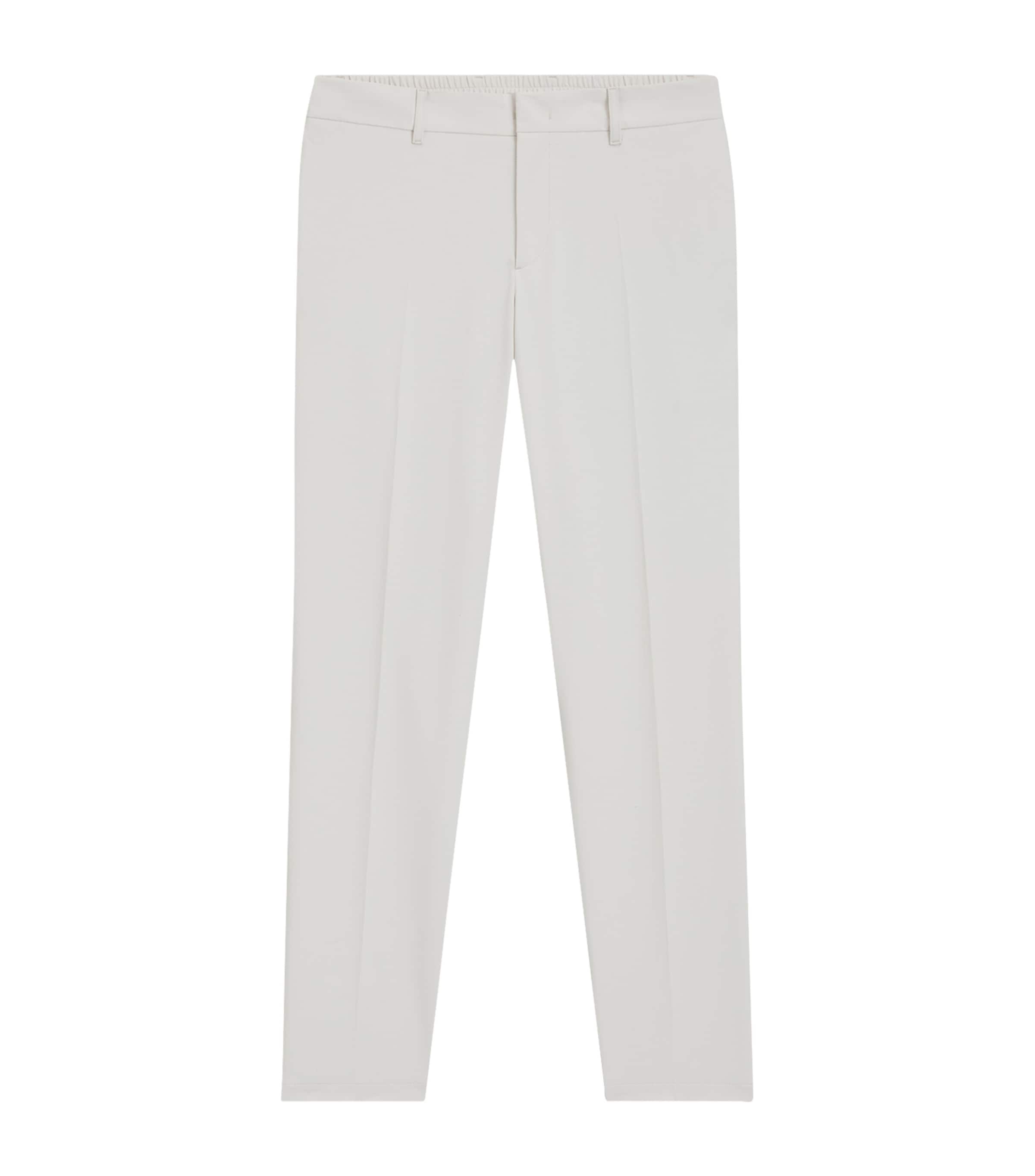Water-Repellent Slim Suit Trousers