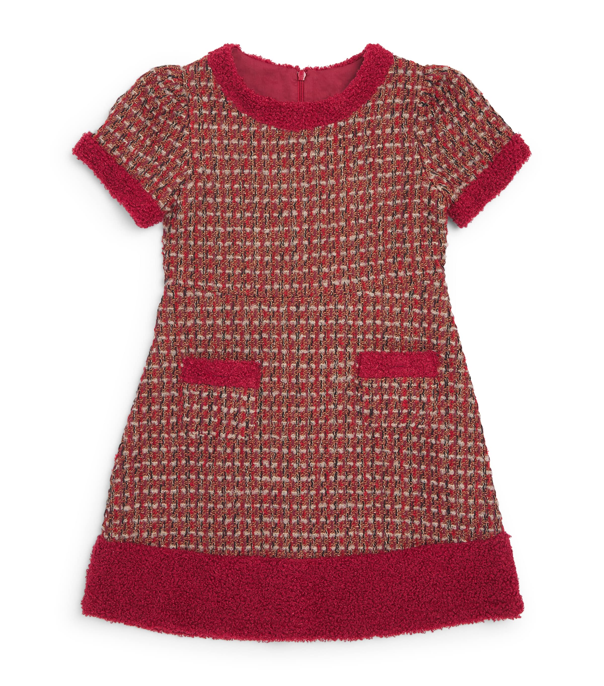 Patachou Tweed Short-Sleeve Dress (2-14 Years) Tweed