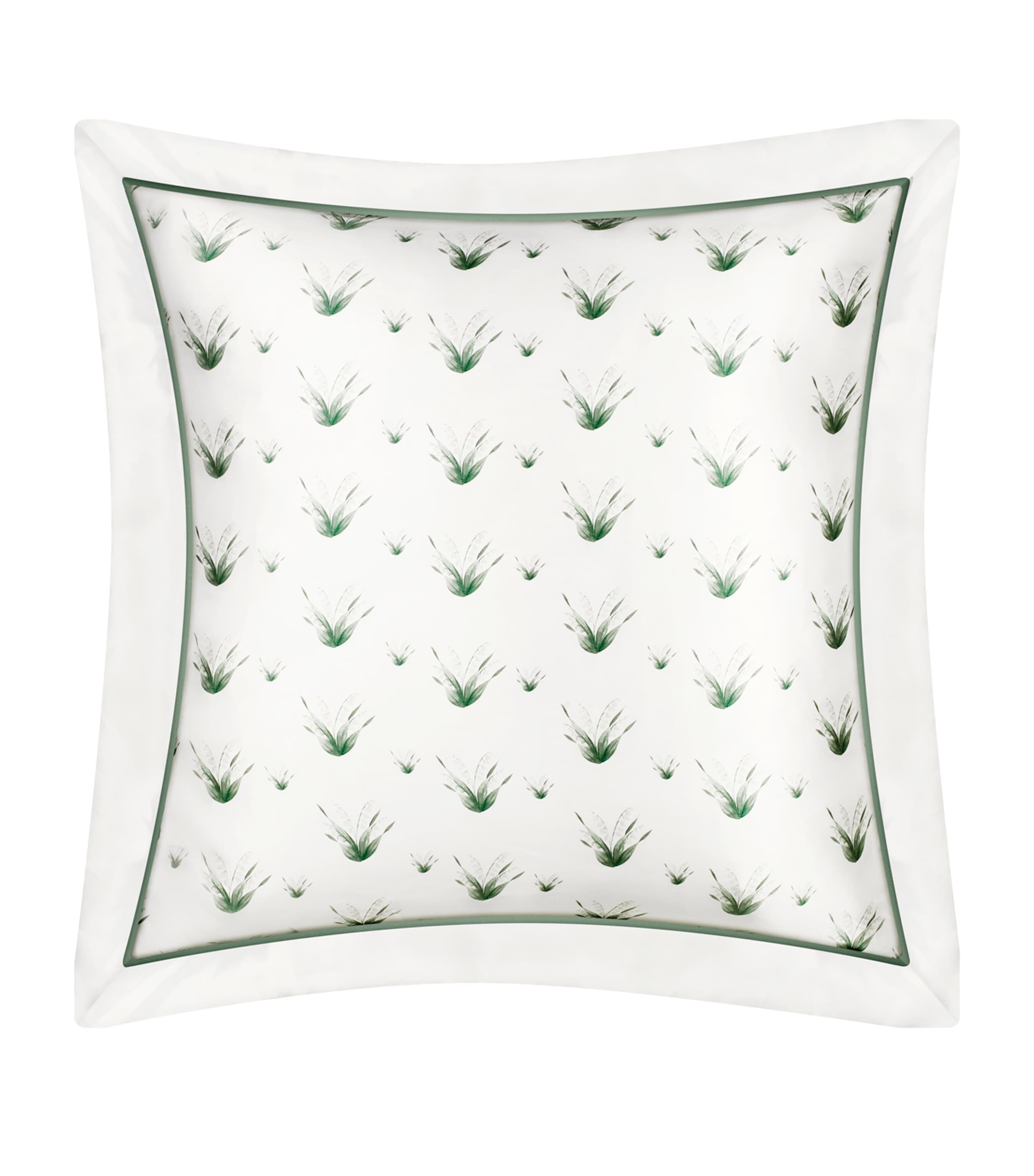 x Memo Press Silk Lily Of The Valley Square Oxford Pillowcase (65cm x 65cm)