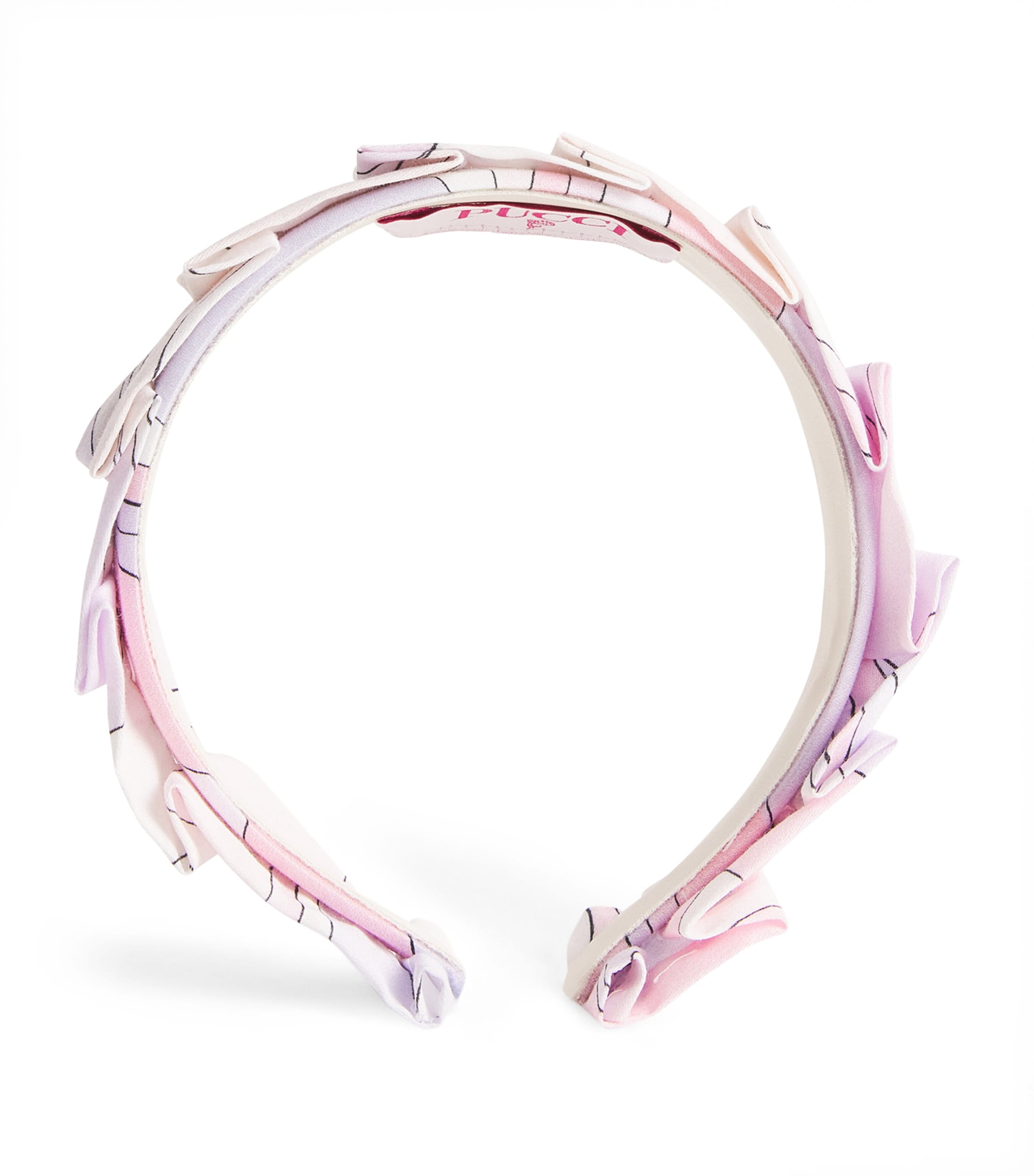 PUCCI Junior Ruffled Iride Print Hairband