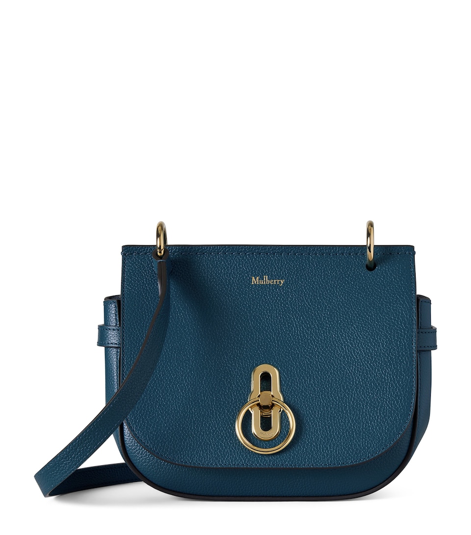 Mulberry Small Leather Amberley Satchel Cross-Body Bag Out Of The Blue