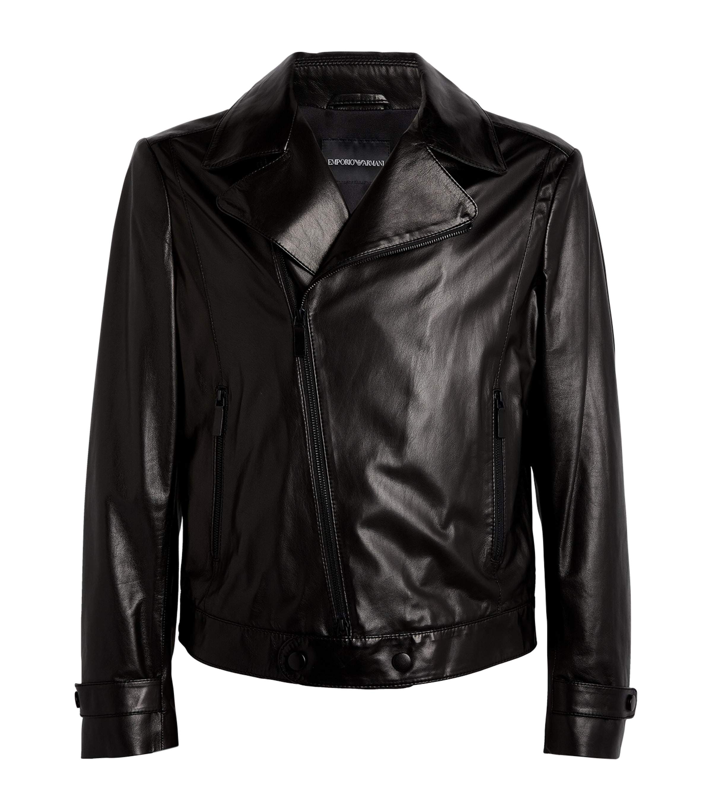 Alaïa Leather Hooded Biker Jacket | Harrods UK