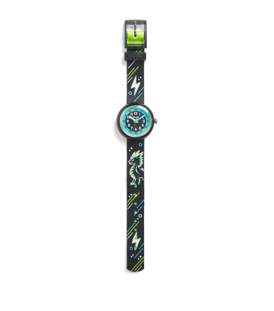 Flik Flak Mystic Land Mystic Dragon Watch 32mm Black