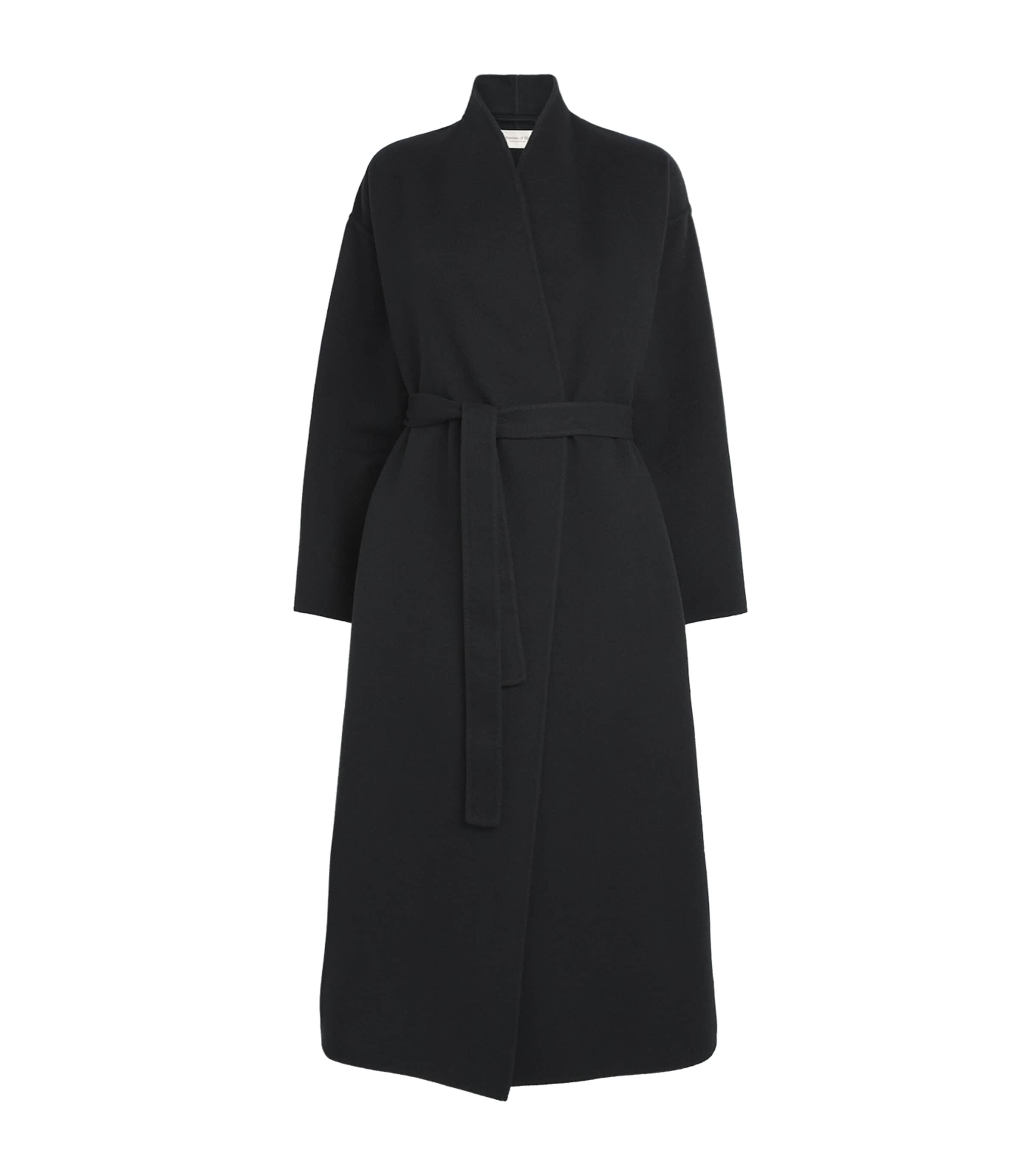 Cashmere Wrap Belt Long Coat