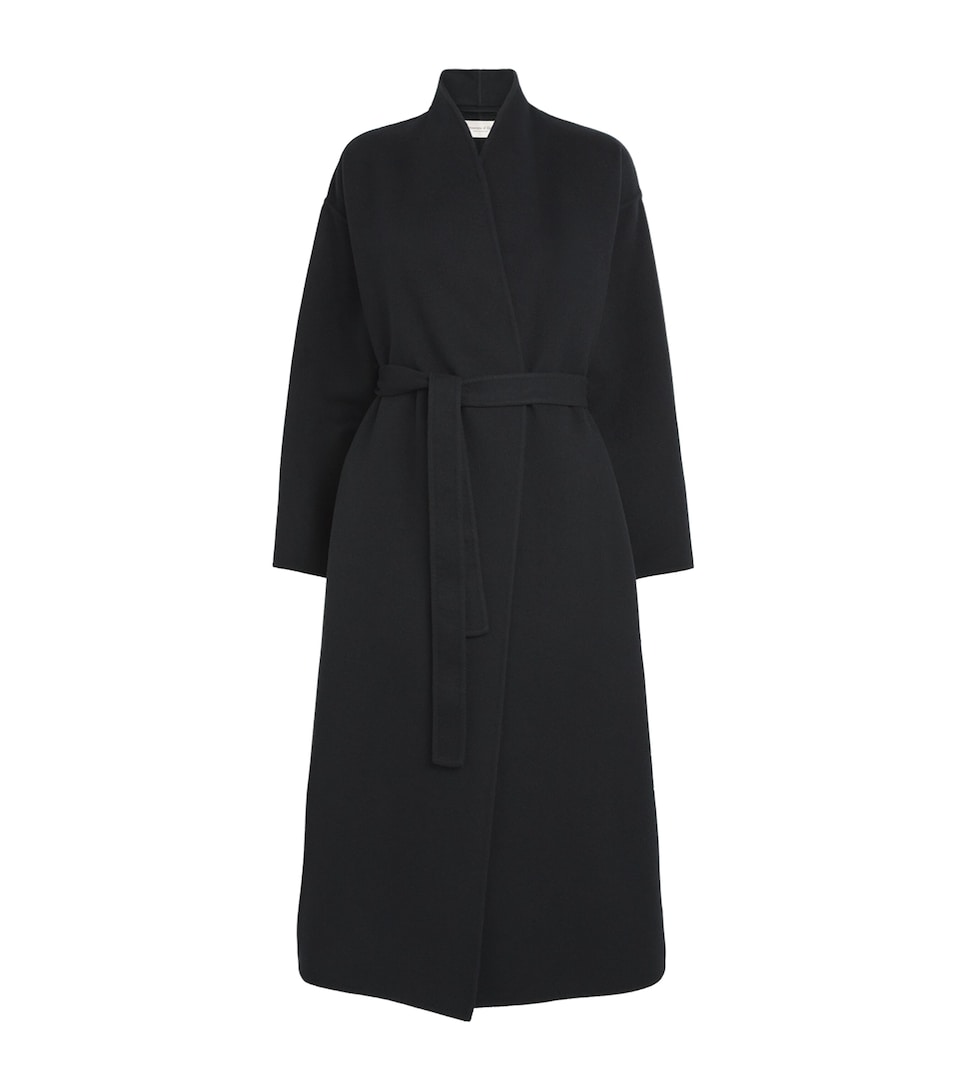 Cashmere Wrap Belt Long Coat