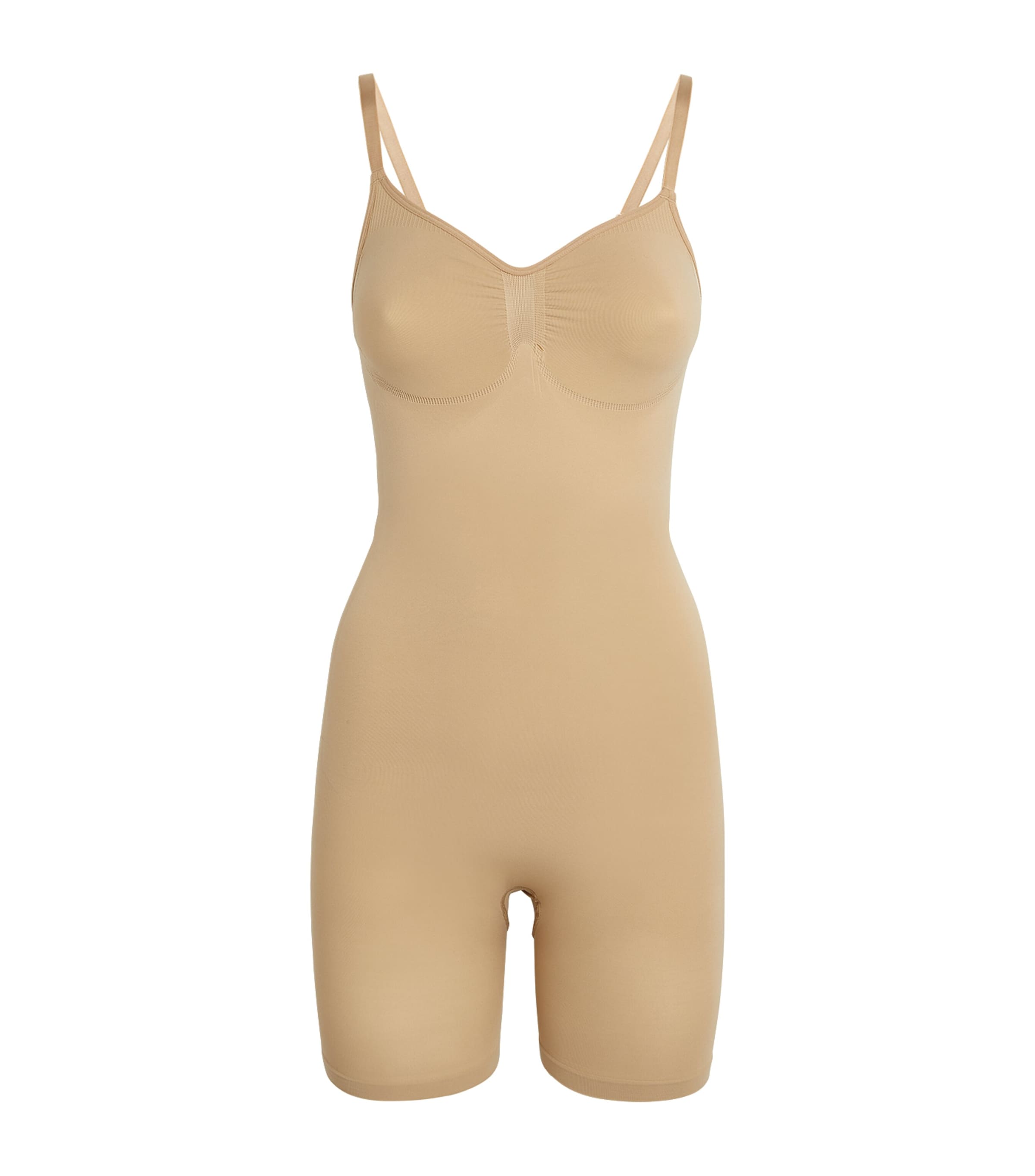 Skims Seamless Sculpt Mid-Thigh Bodysuit | Harrods US