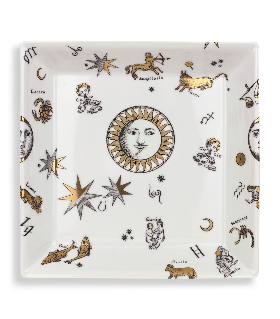 Fornasetti Astronomici Square Plate (20cm x 20cm)