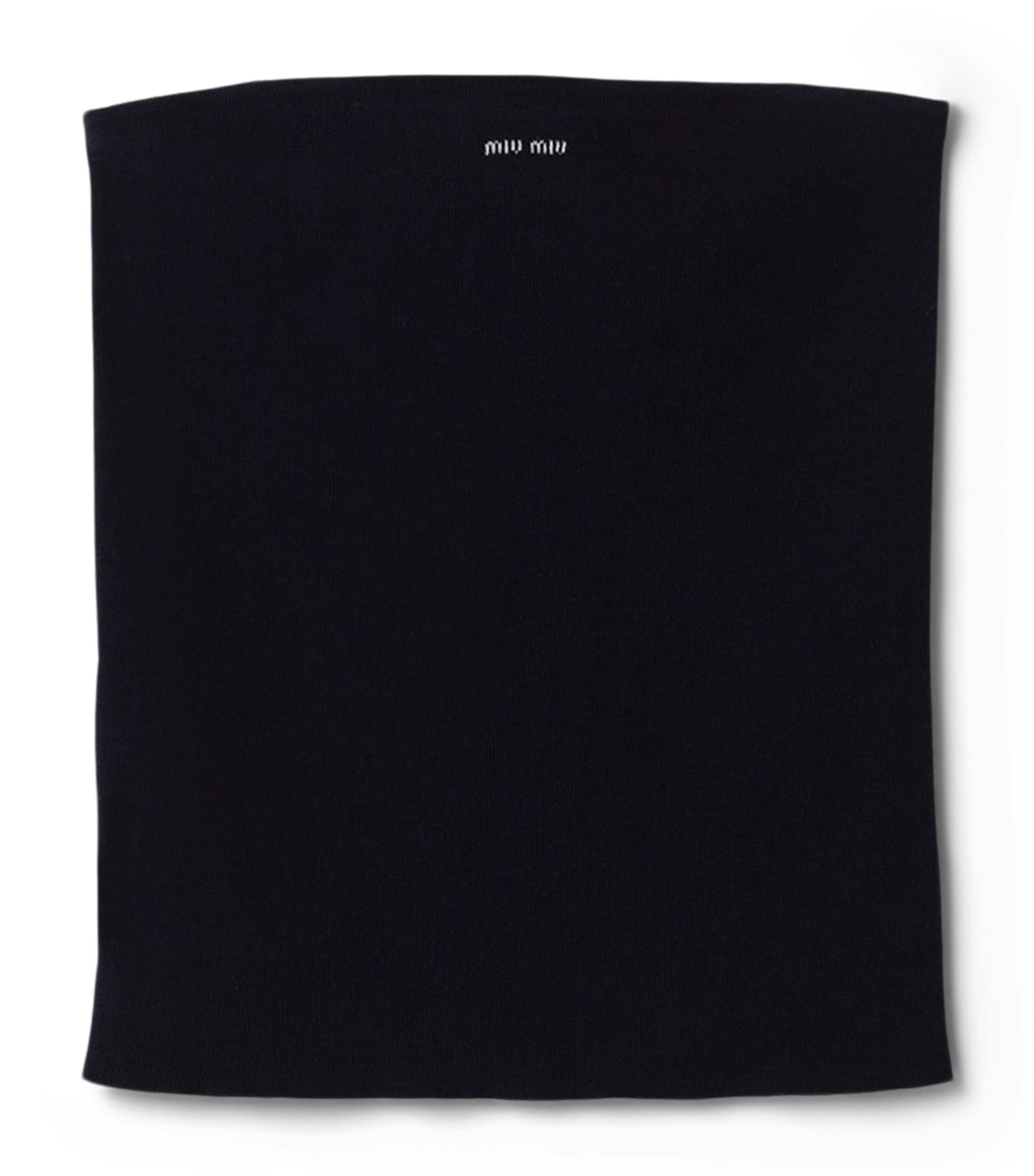 Cotton Knitted Logo Tube Top