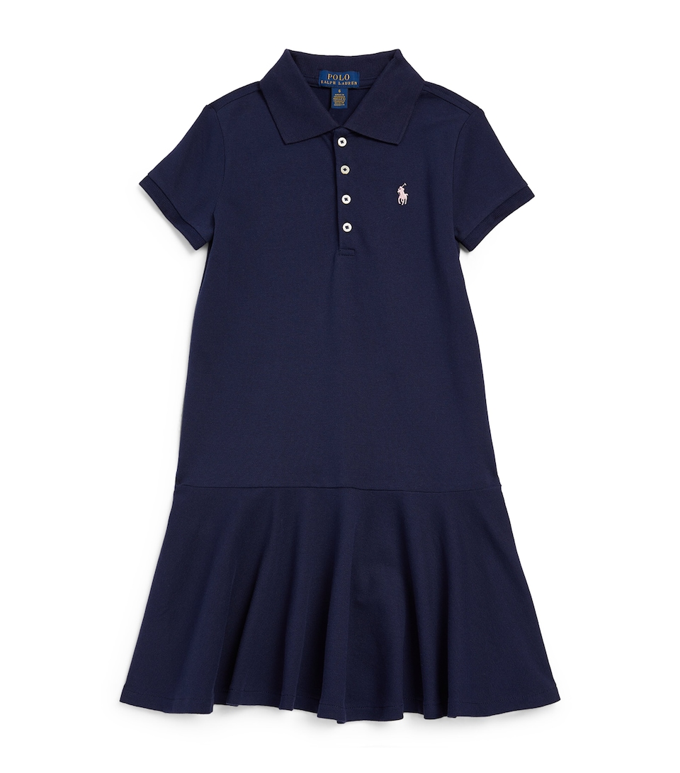 Ralph Lauren Kids Stretch-Cotton Polo Pony Dress (2-6 Years) Rfnd Navy