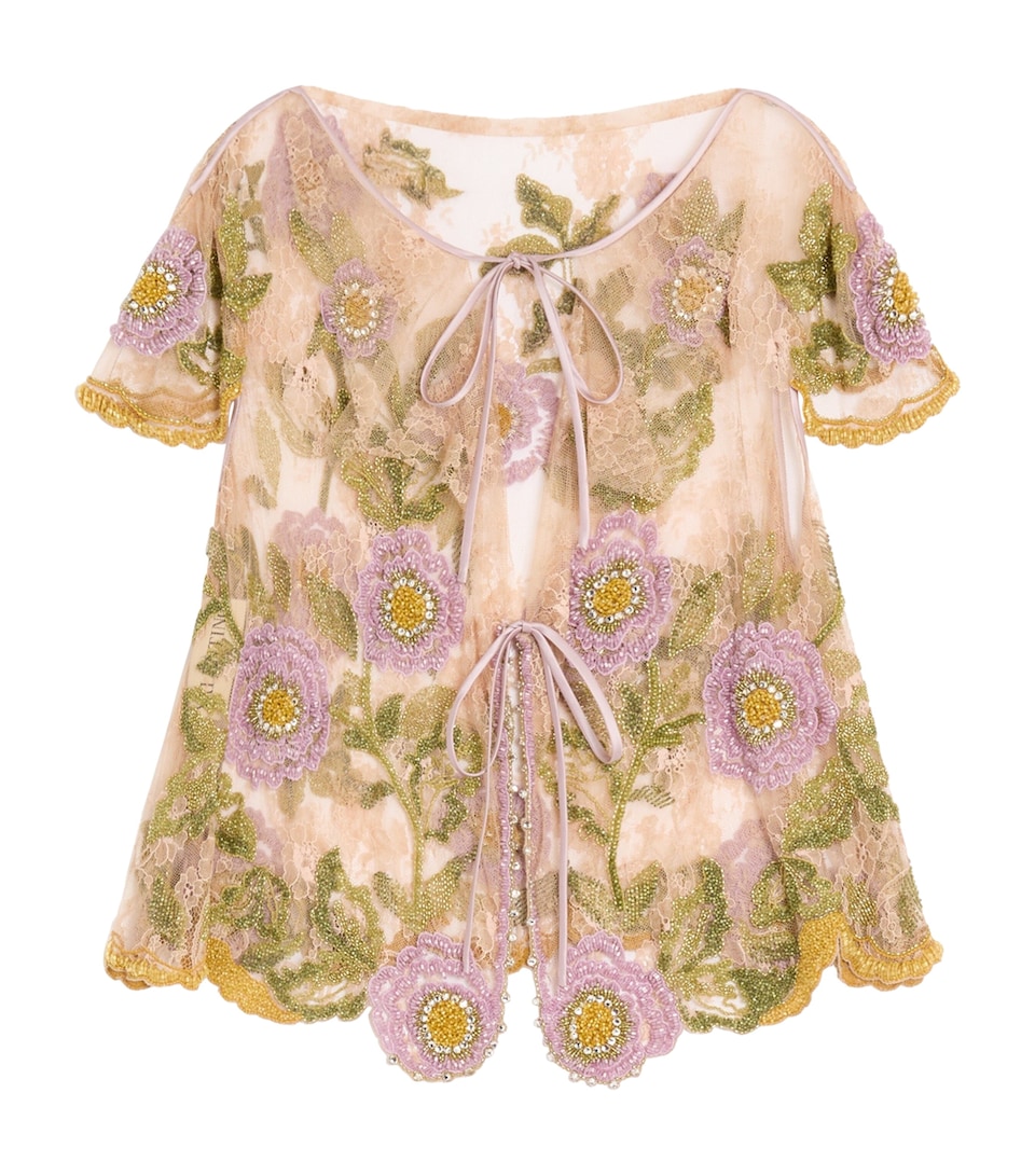 Lace Embroidered Shirt