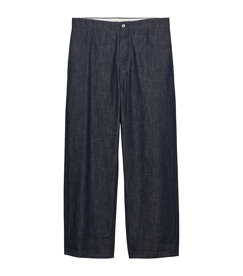 Prada Mens Regular-Fit Raw Denim Jeans