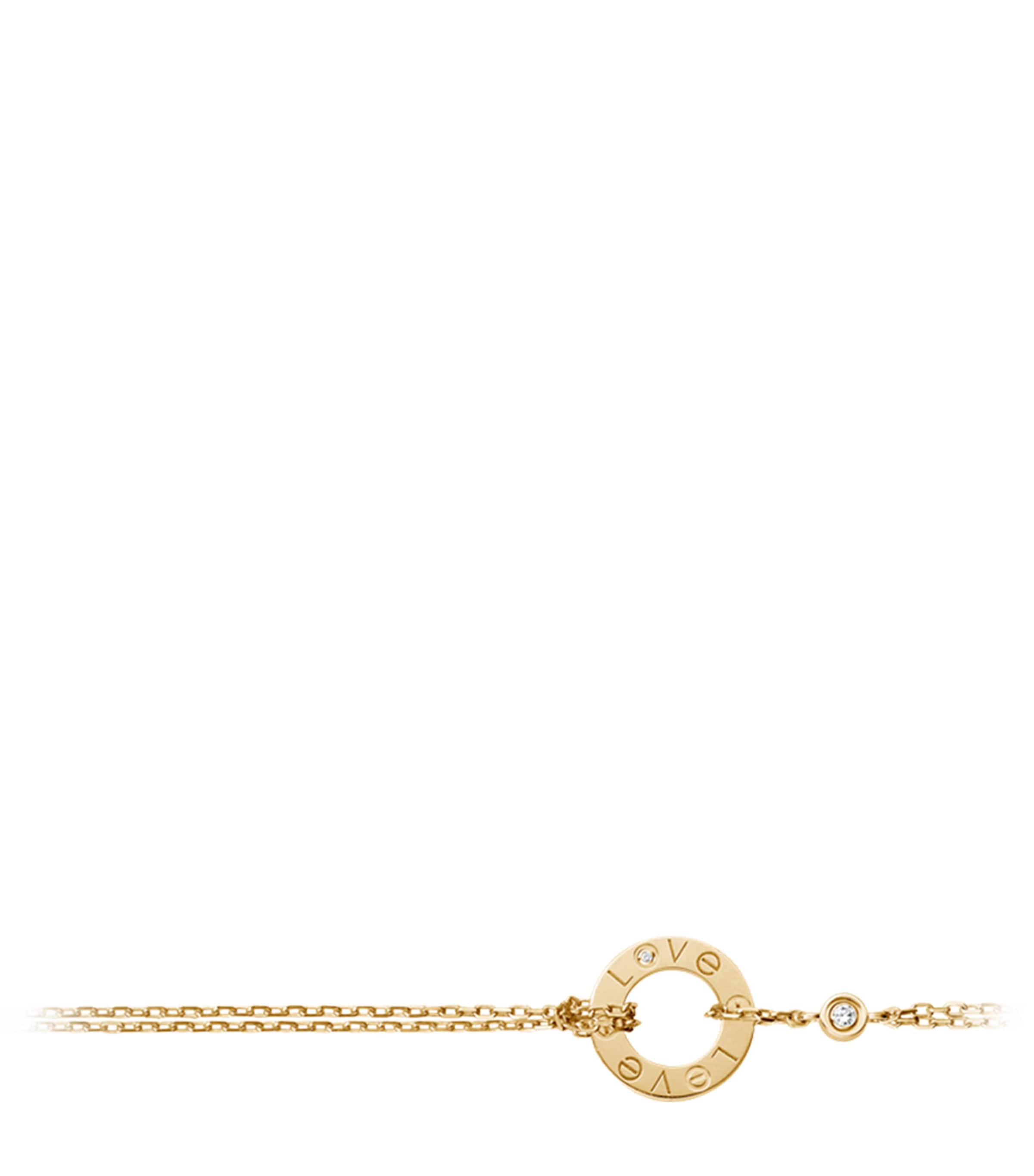 Cartier Yellow Gold Double Chain LOVE Bracelet Yellow Gold