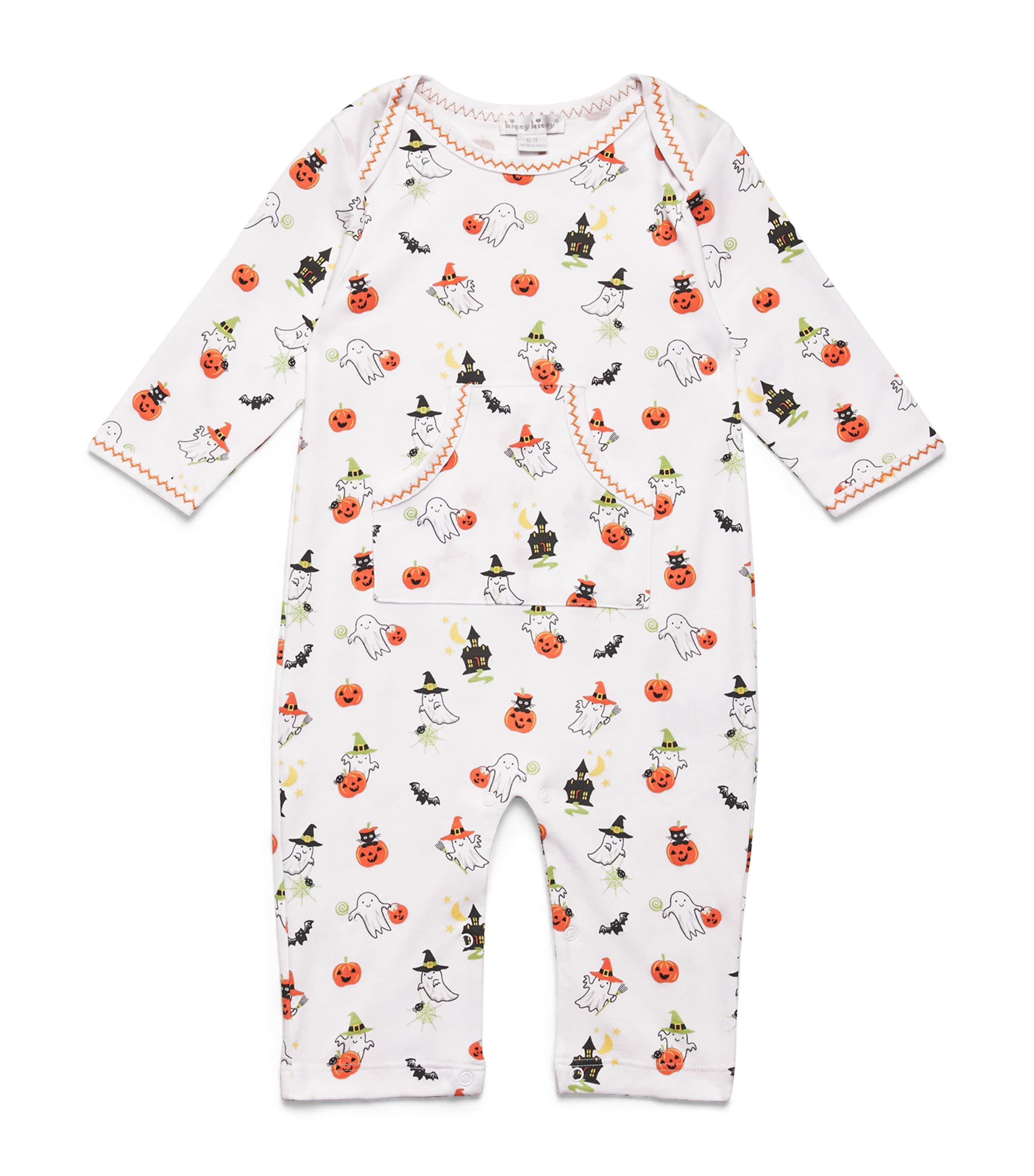 Pima Cotton Ghostly Cheer All-In-One (Newborn-24 Months)