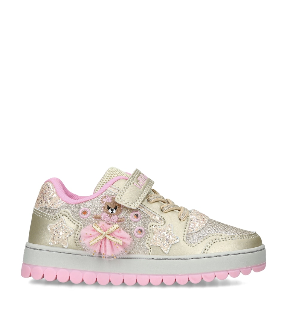 Lelli Kelly Metallic Leather Mille Stelle Sneakers Gold Comb